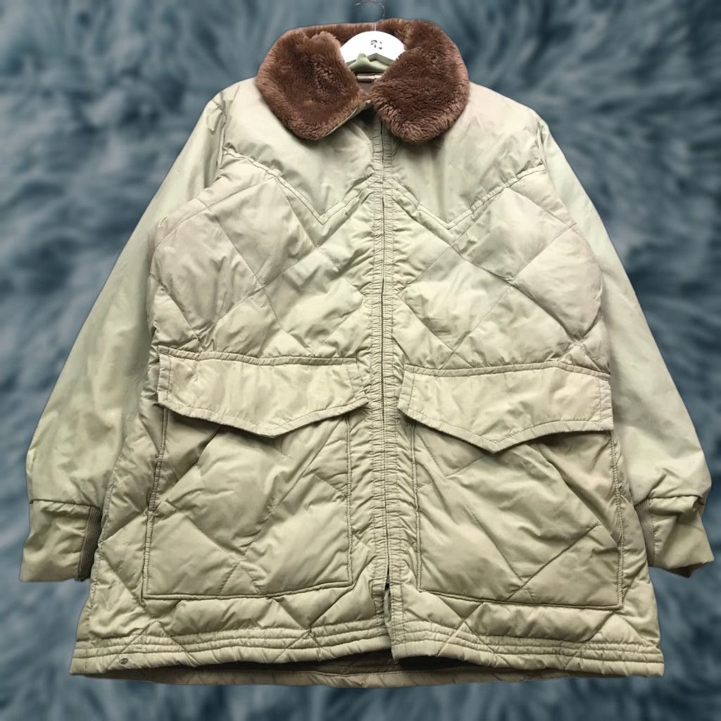 Walls VINTAGE Walls Blizzard Pruf Parka Jacket Mens M Green Down Puffer Coat Long Zip Fur Trim 80s Workwear Casual Size US M / EU 48-50 / 2 - 1 Thumbnail