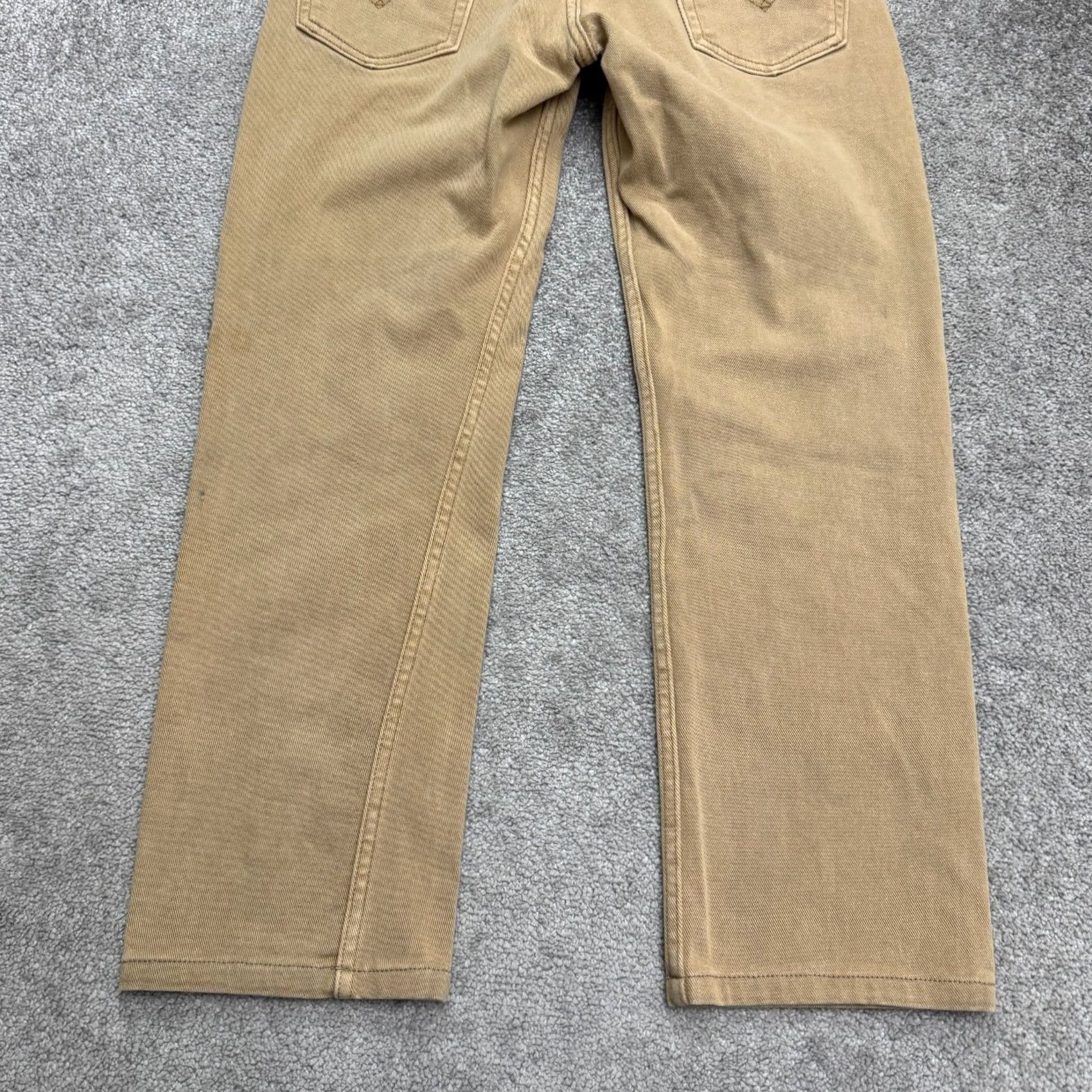 Levi's Levi's 514 Jeans Mens 30x27 Khaki Brown Cotton Denim Straight Regular Comfort Stretch Size US 30 / EU 46 - 5 Thumbnail