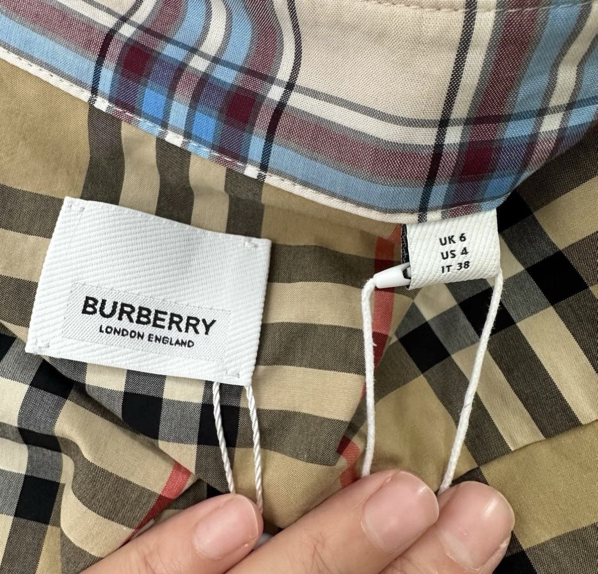 Burberry Burberry / Reversible Plaid Panel Long Sleeve Shirt K12 Size XS / US 0-2 / IT 36-38 - 4 Thumbnail
