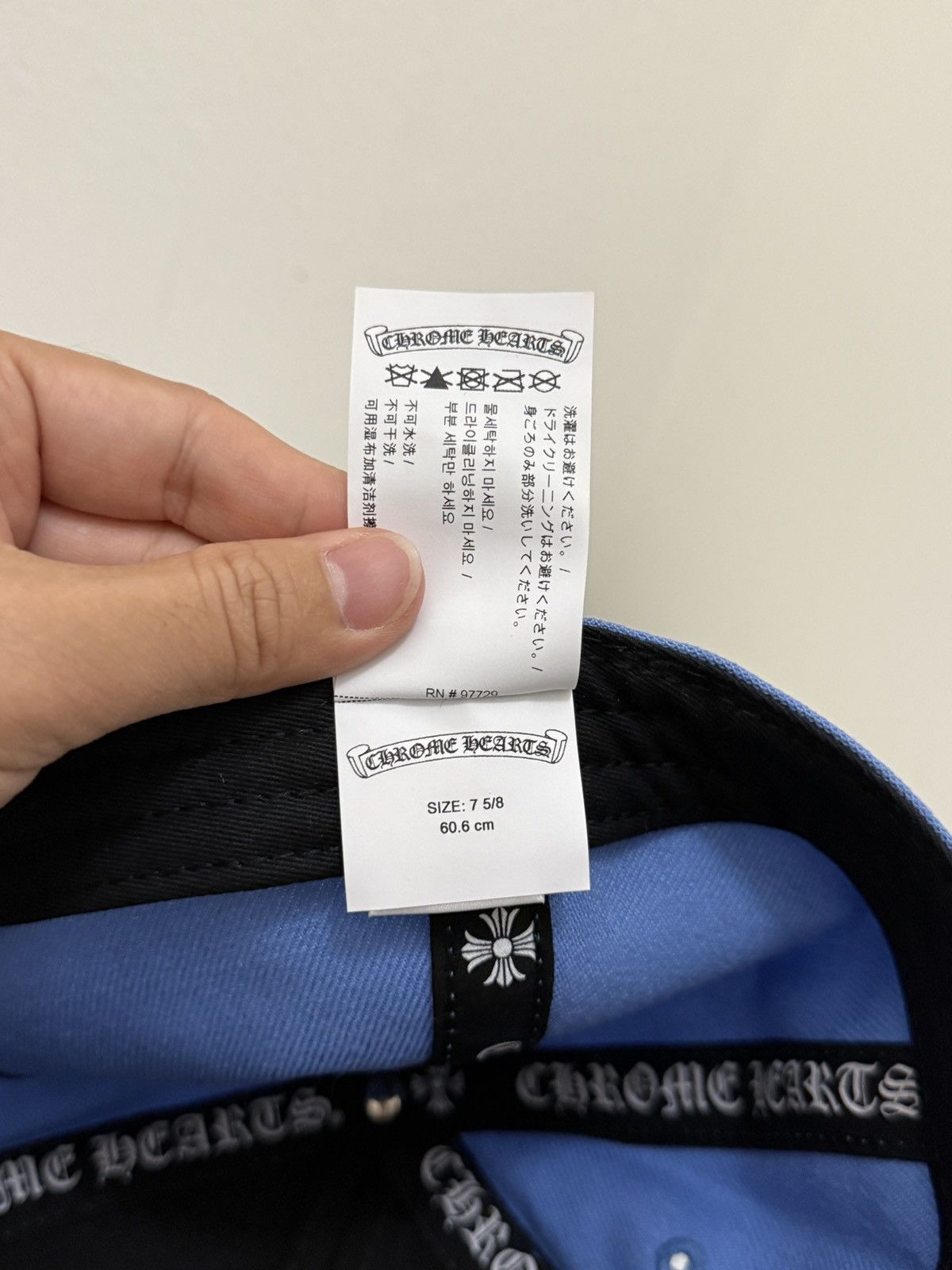 Chrome Hearts Chromehearts Baseball Heart Snapback Sky Blue Size ONE SIZE - 7 Thumbnail