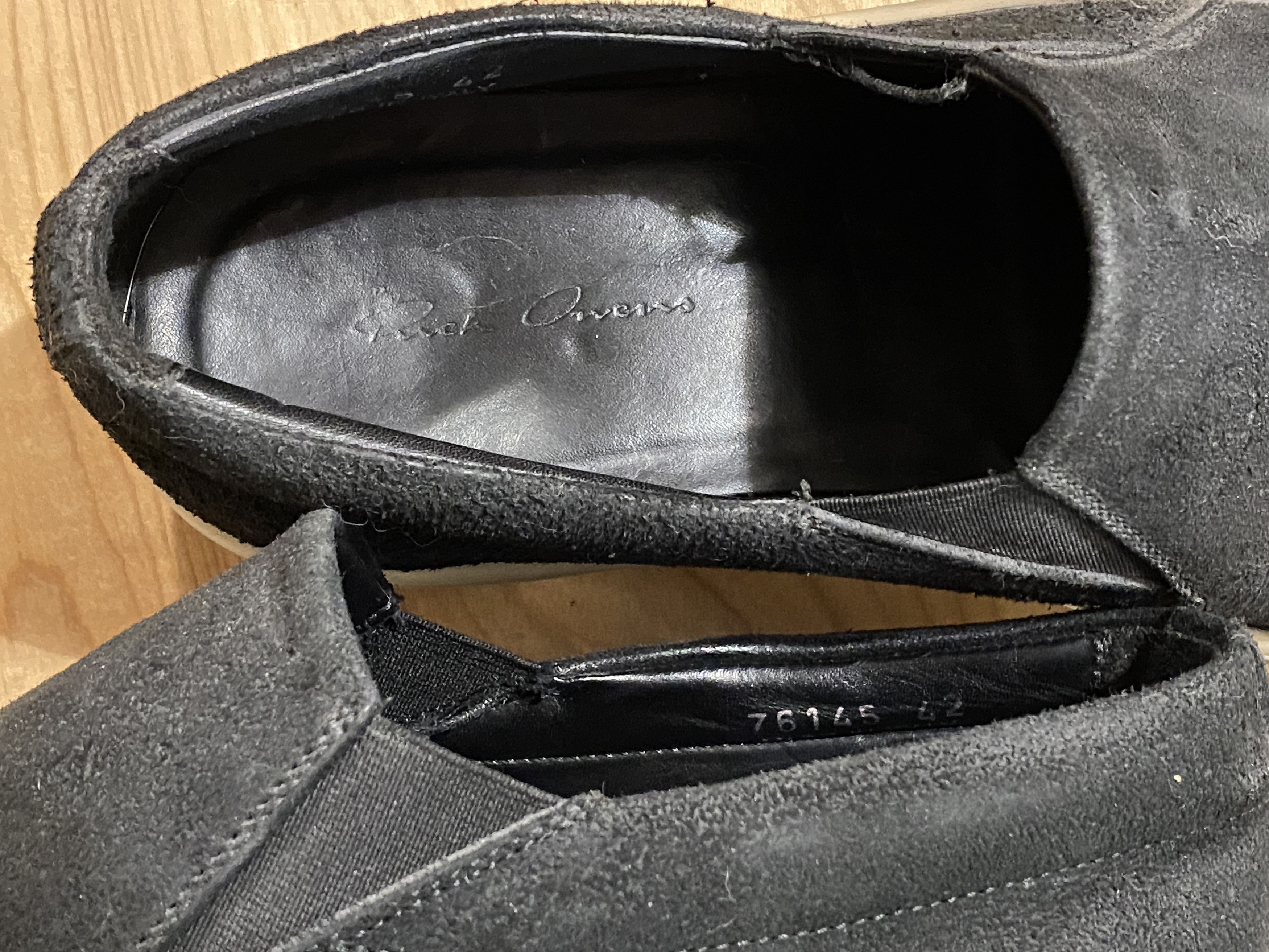 Rick Owens Ramones Slip-On (EU42 fits like US10) Size US 9.5 / EU 42-43 - 3 Thumbnail