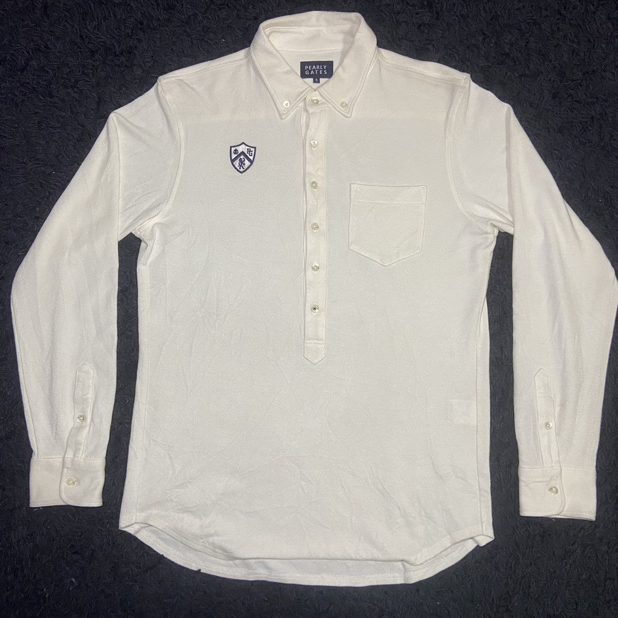 Japanese Brand × Polo Ralph Lauren × Vintage PEARLY GATES LONG SLEEVE POLO Size US M / EU 48-50 / 2 - 1 Thumbnail