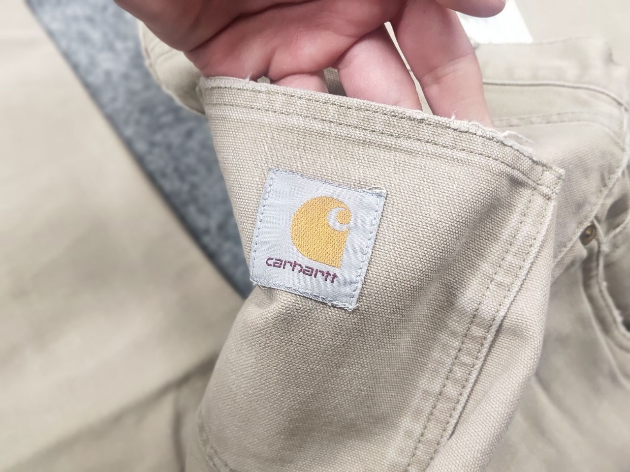 Carhartt Vintage 90's Carhartt USA Faded Canvas Newel Trouser Pants Size US 30 / EU 46 - 14 Thumbnail