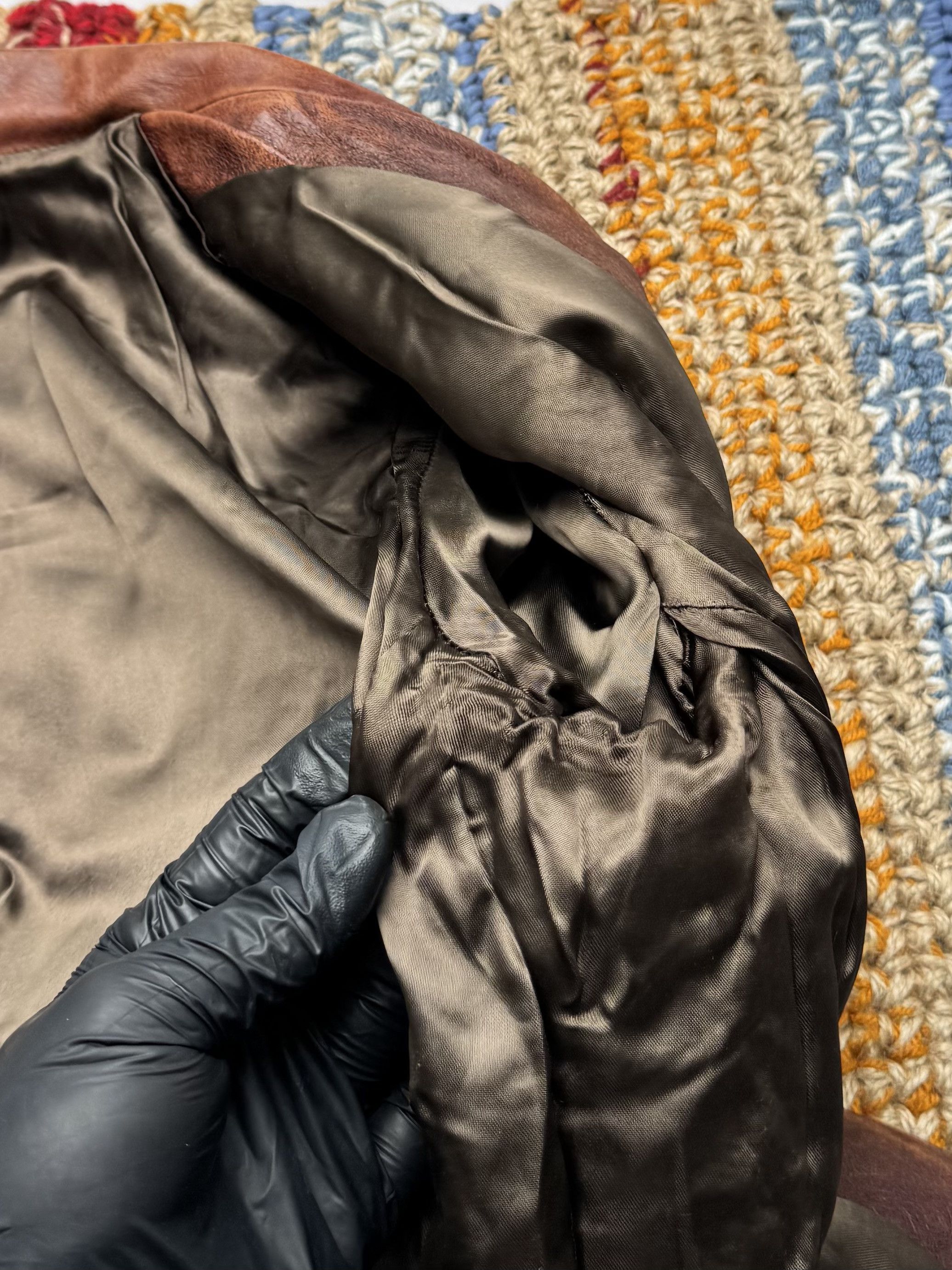 Vintage Vintage Brown Suede Leather Jacket Vintage Zip Up (E4) Size L / US 10 / IT 46 - 11 Thumbnail