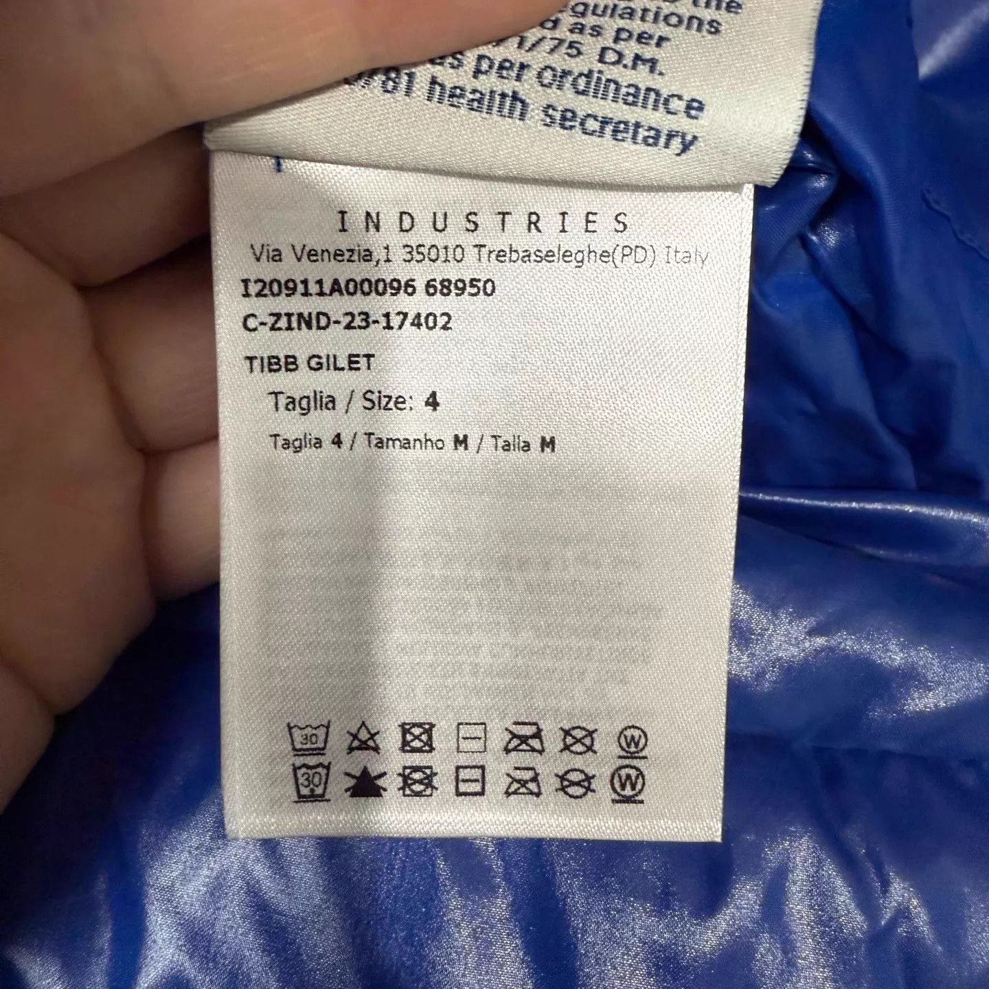 Moncler Moncler Tibb vest blue shiny size 4 new with tags Size S / US 4 / IT 40 - 5 Thumbnail