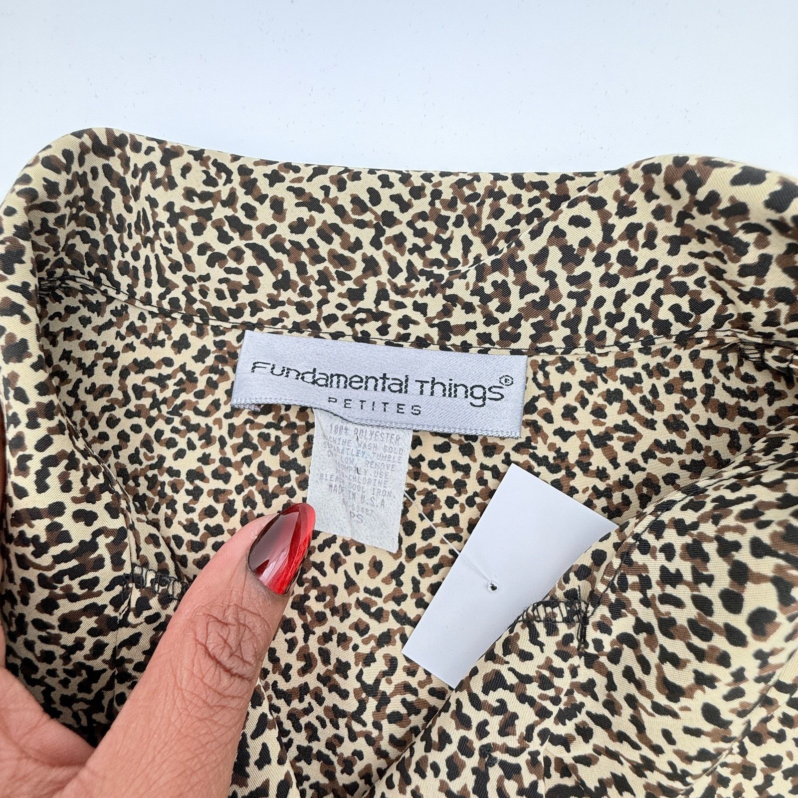 Other Fundamental Things Animal Print Sleeveless Blouse Size US S / EU 44-46 / 1 - 2 Thumbnail