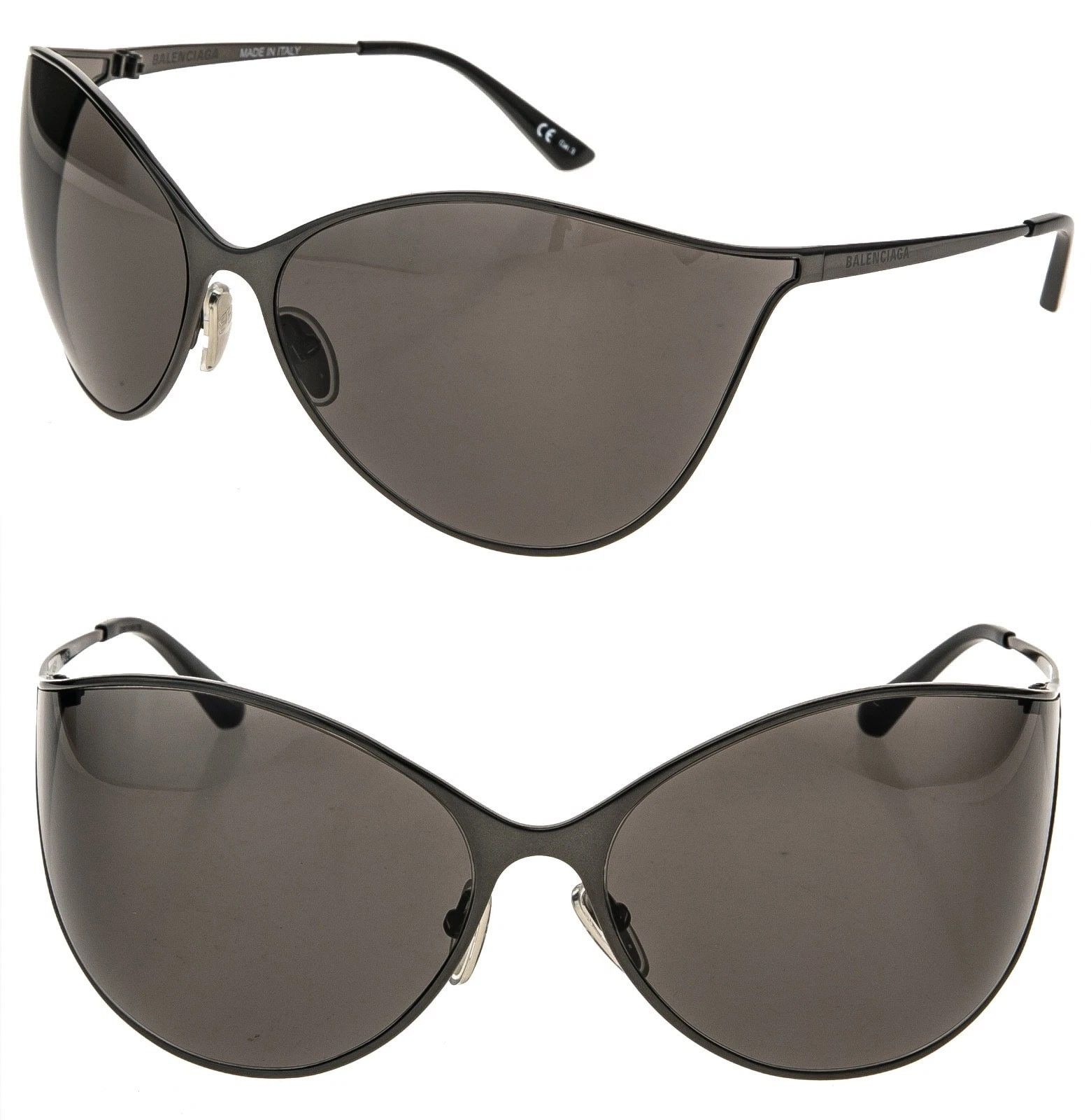 Balenciaga BALENCIAGA BB0137S VISION 0137 Black Fashion Futuristic 001 Size ONE SIZE - 1 Thumbnail