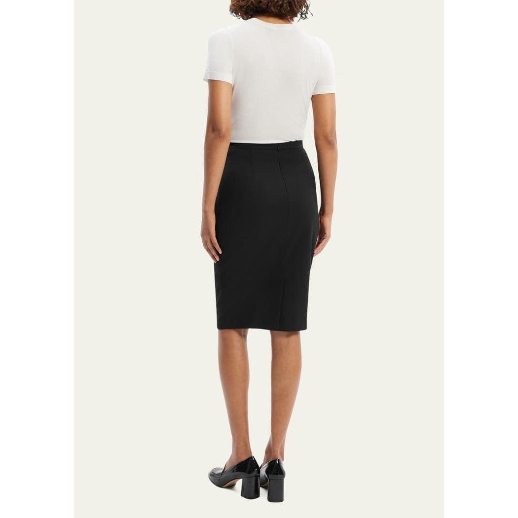 Theory Theory Black Wool Blend Pencil Skirt Women Size 2 - B024 Size 26" / US 2 / IT 38 - 2 Thumbnail