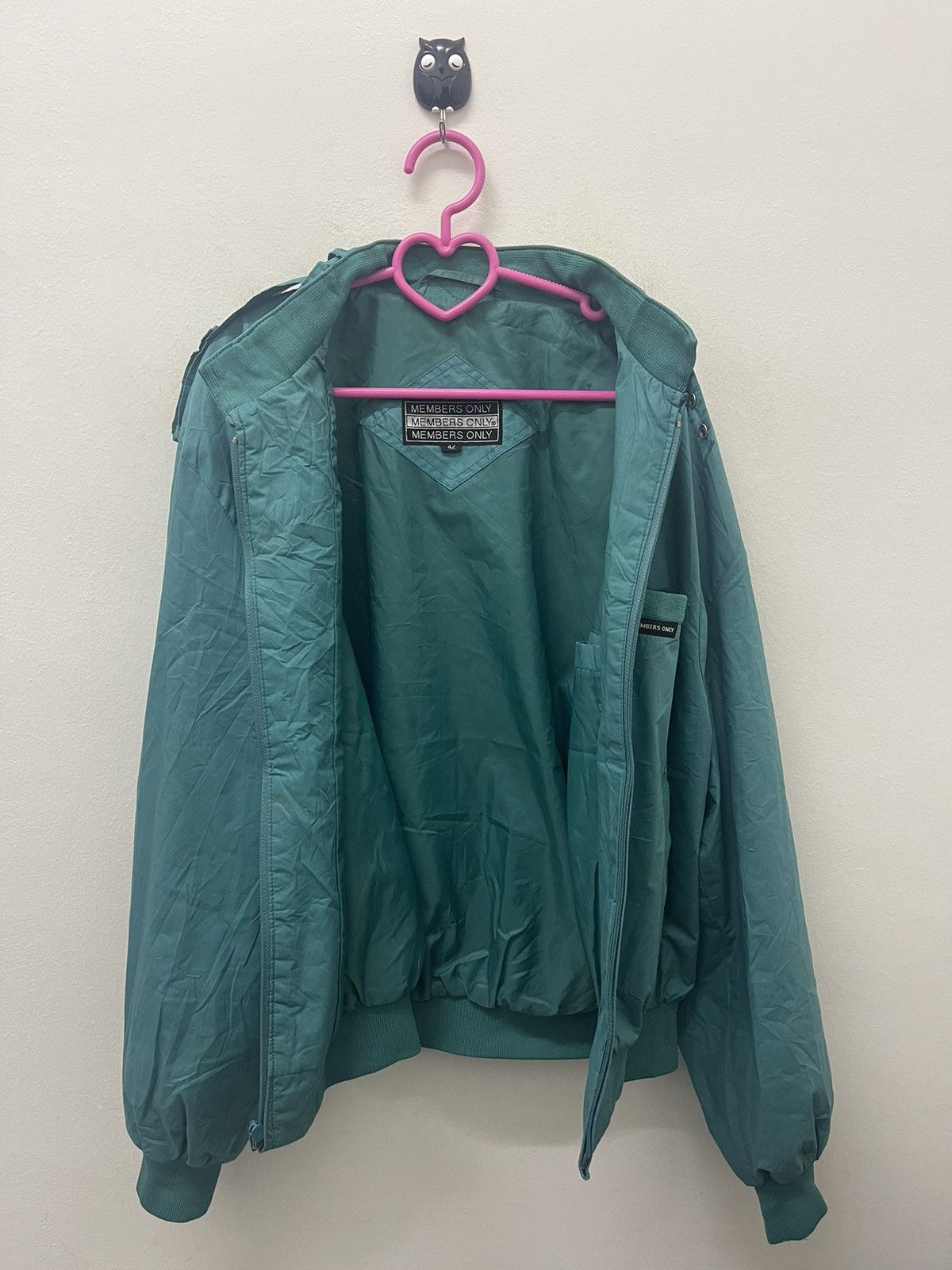 Members Only Rare 90s Vintage MEMBERS ONLY Iconic Racer Bomber Jacket Size US L / EU 52-54 / 3 - 3 Thumbnail