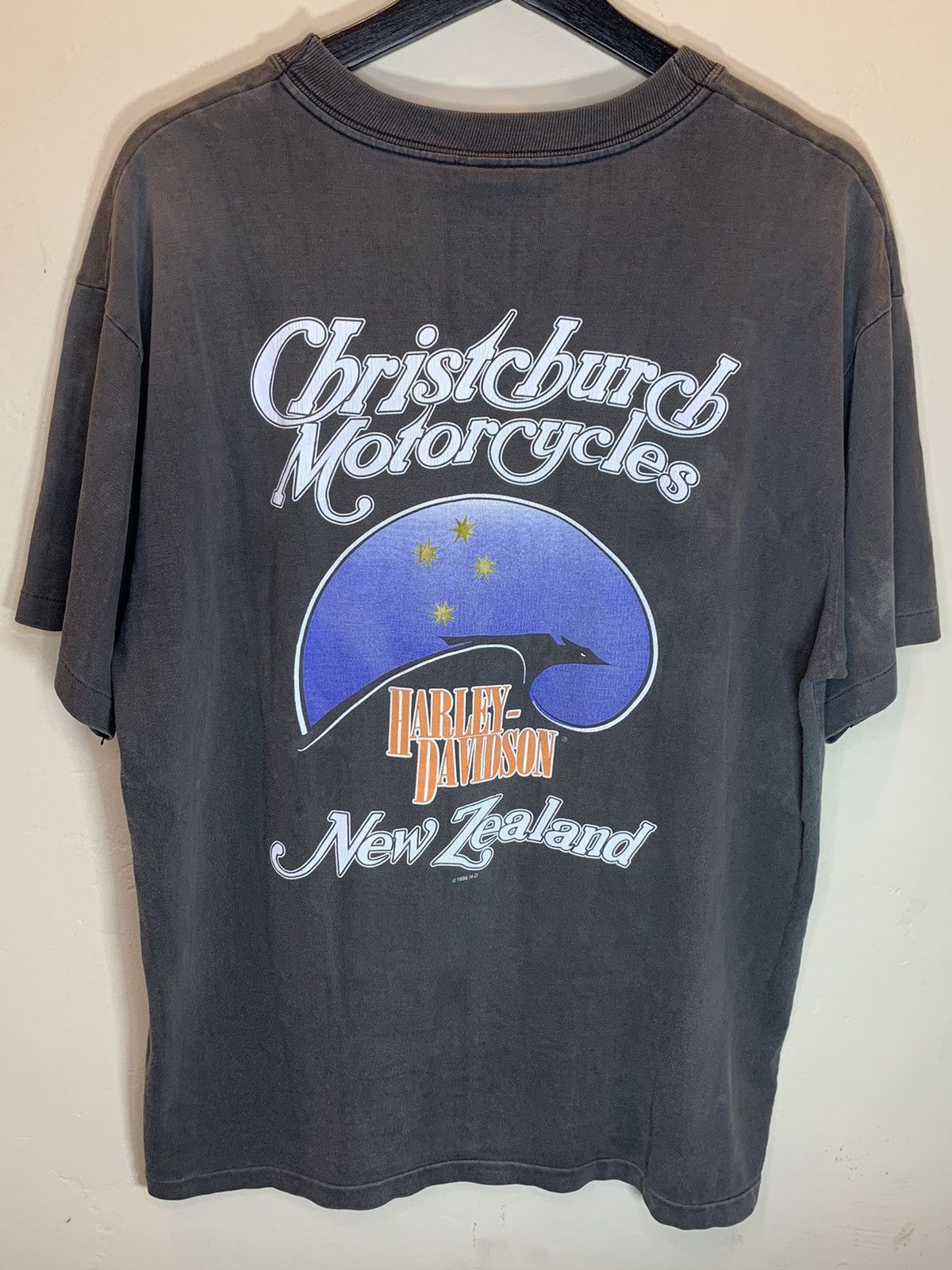 Harley Davidson *RARE* Vintage 90’s Harley Davidson New Zealand Kiwi T-Shirt Size US L / EU 52-54 / 3 - 2 Thumbnail