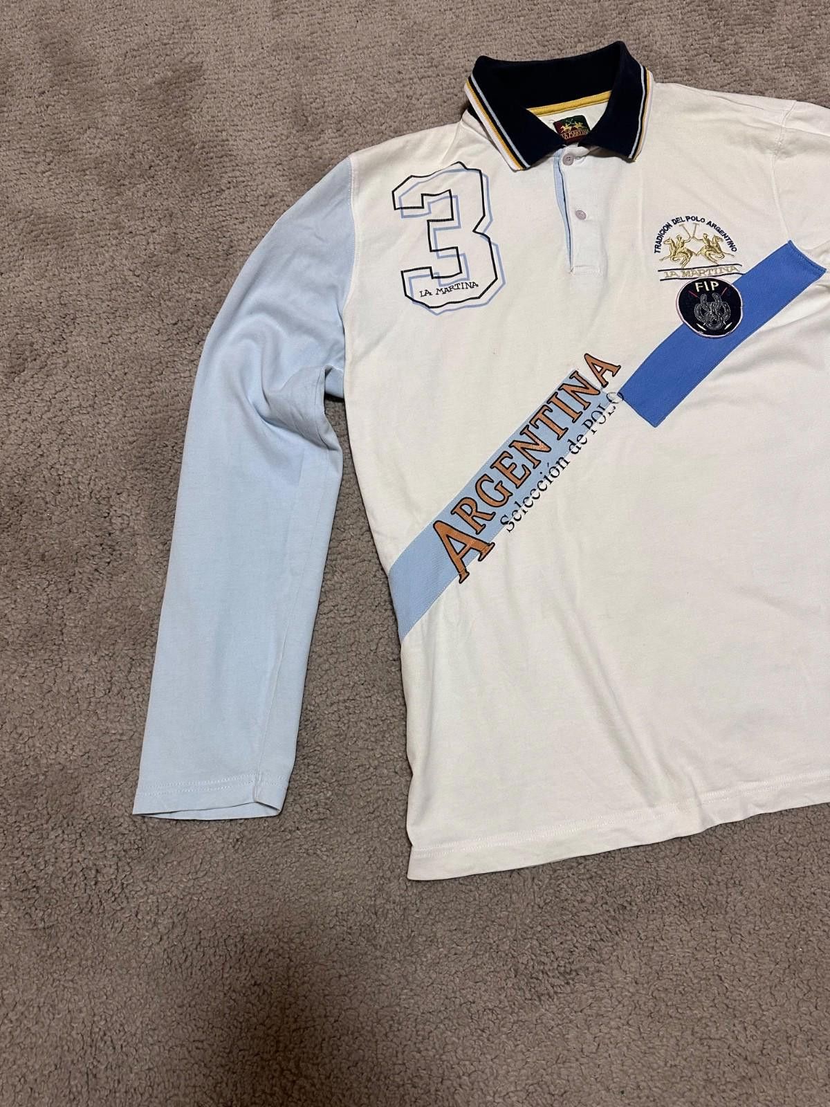 La Martina La Martina Argentina Rugby #3 Long Sleeve Polo T-Shirt XXL Size US XXL / EU 58 / 5 - 2 Thumbnail