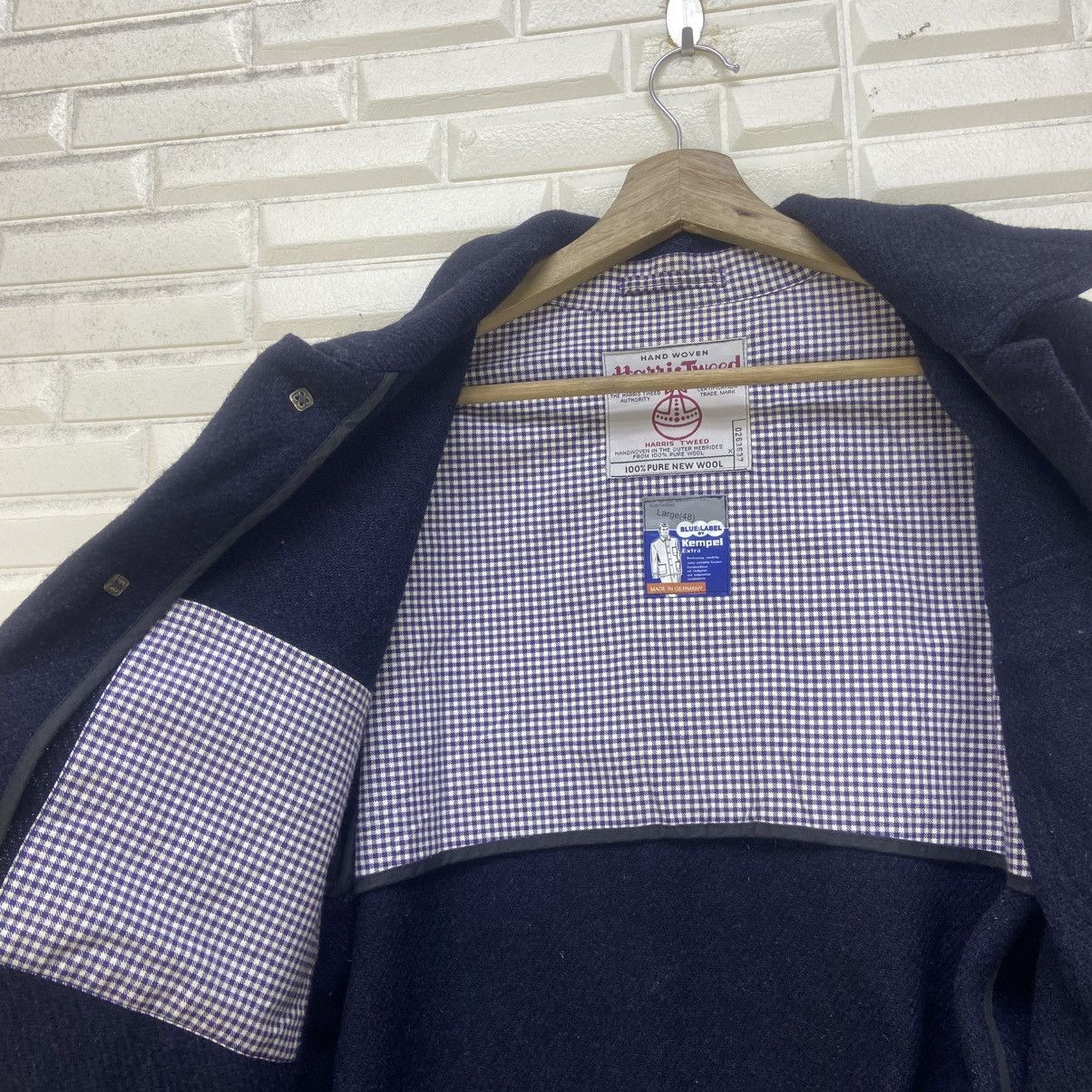 Harris Tweed Vintage Harris Tweed Blue Label Kempel Field Wool Jacket Size US S / EU 44-46 / 1 - 12 Thumbnail