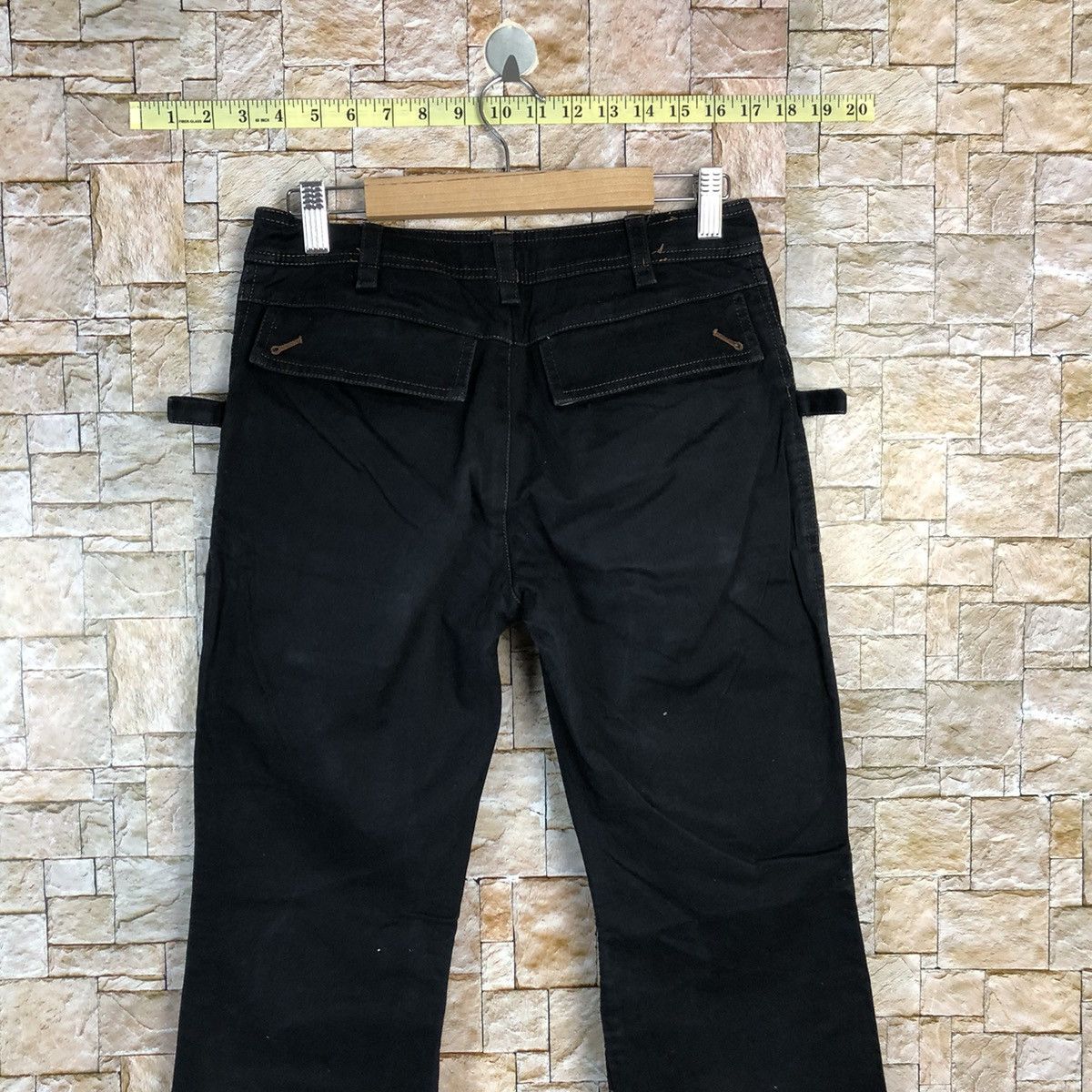Japanese Brand Una Class Black Cargo Multipocket Pants #A729 Size 26" / US 2 / IT 38 - 16 Thumbnail