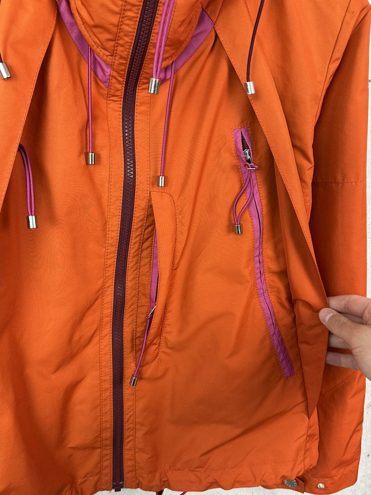 Other Creenstone Orange Nylon Full Zip Relaxed Women’s Jacket Size M / US 6-8 / IT 42-44 - 10 Thumbnail