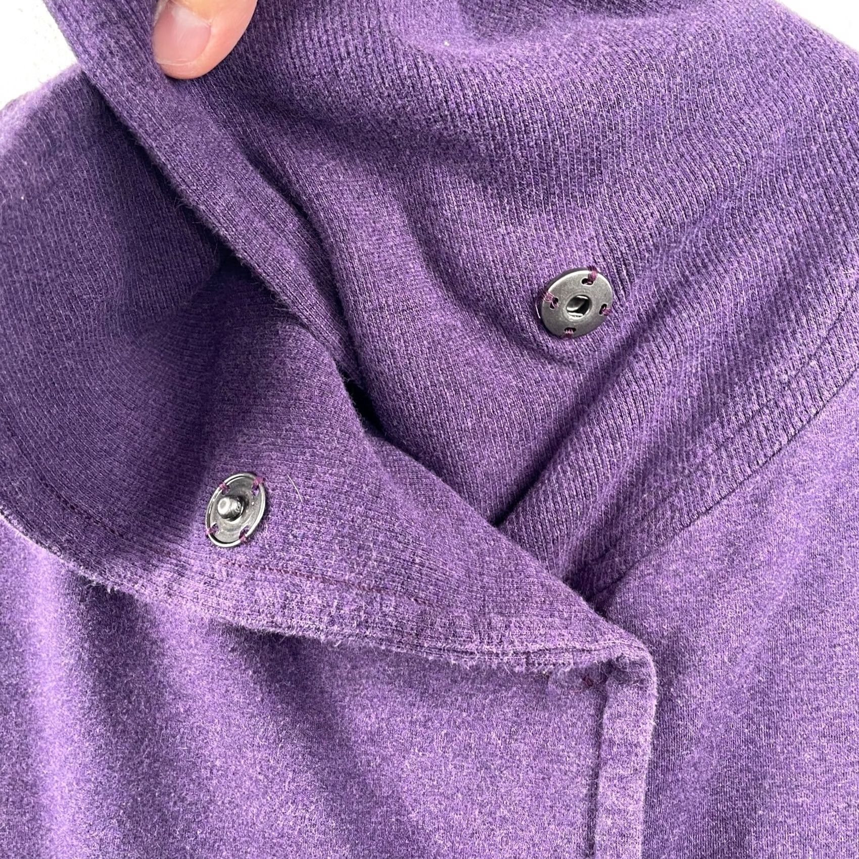 Lululemon Lululemon Athletica Jacket Women's Purple Snap Jacket Size 6 Activewear Pockets Regular Fit Mid-Length Knits Blended Fabric Down Insulation 6 Women Size M / US 6-8 / IT 42-44 - 6 Thumbnail