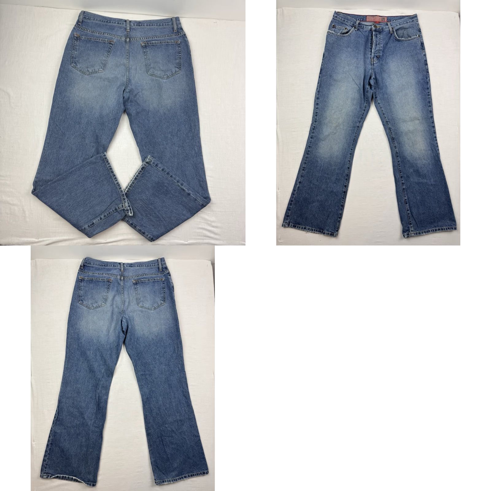 Mossimo VINTAGE Mossimo Jeans Button Fly 33x32 Adult Men Hipster Punk Y2K Skater Bootcut Blue Denim Cotton Regular Inseam 32 Mens Size US 33 - 9 Thumbnail