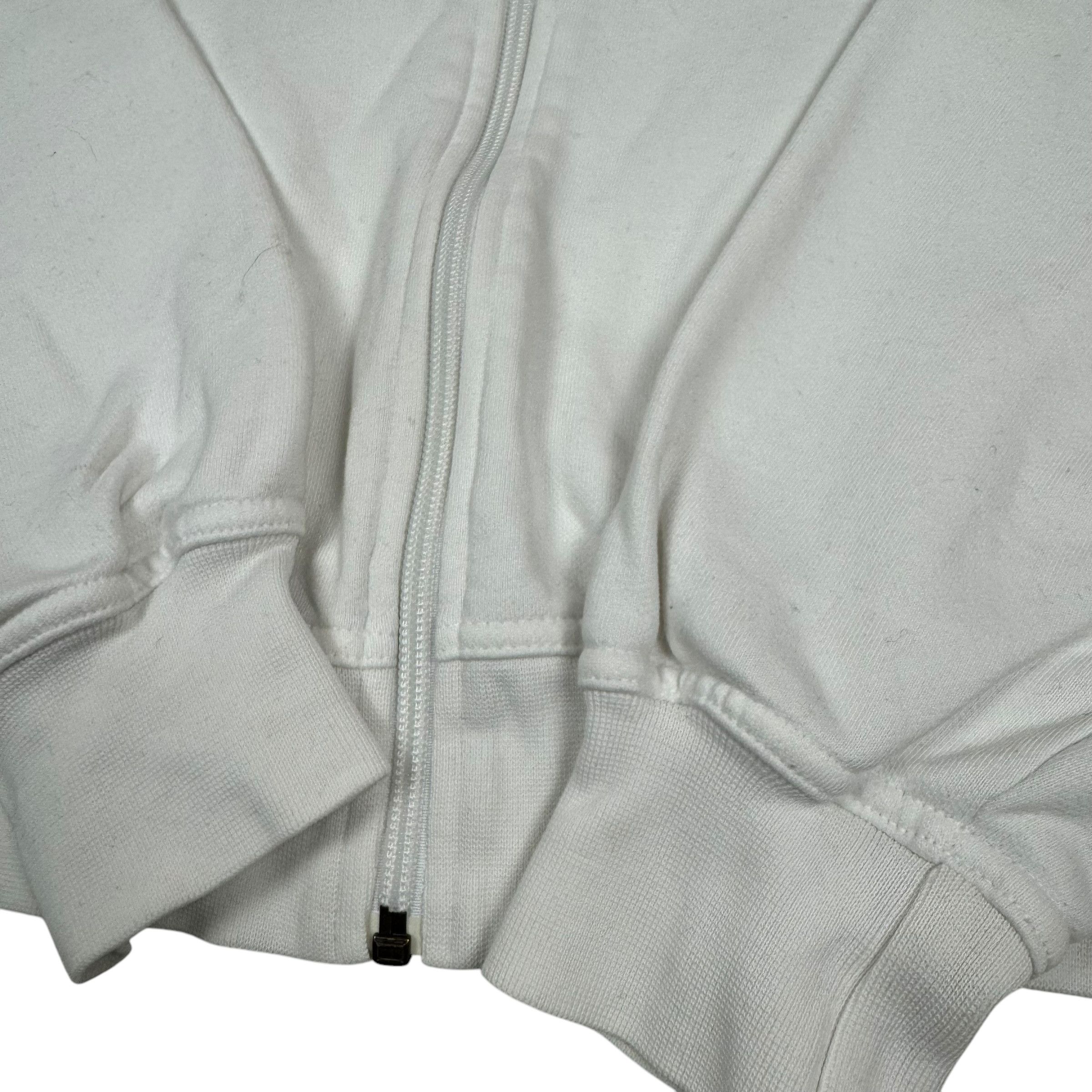 Nike × Vintage Nike Womens White Solo Swoosh Hooded Full Zip Jacket M(8-10) Size M / US 6-8 / IT 42-44 - 4 Thumbnail