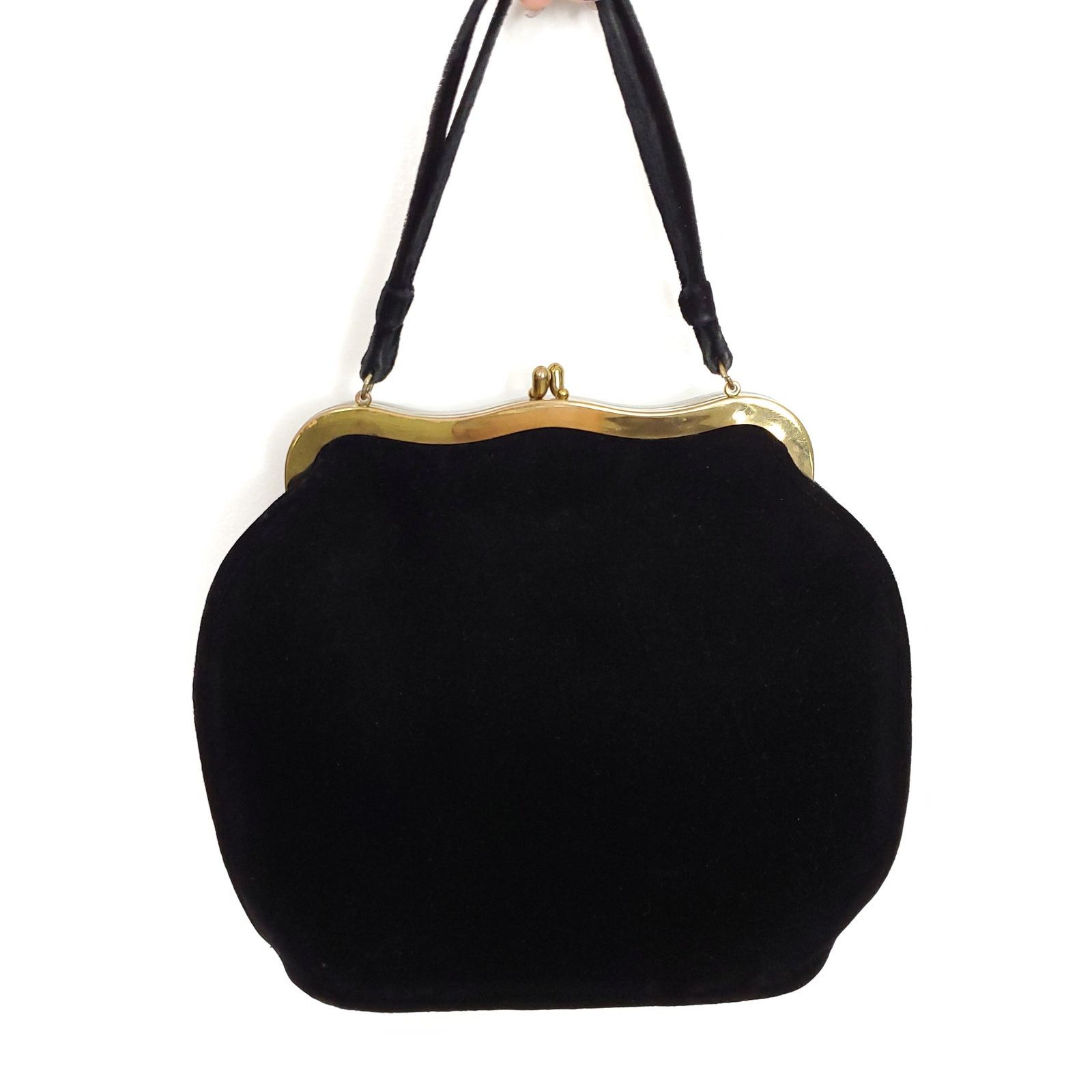 Other Vintage Empress Velvet Handbag Mother of Pearl Gold Size ONE SIZE - 3 Thumbnail