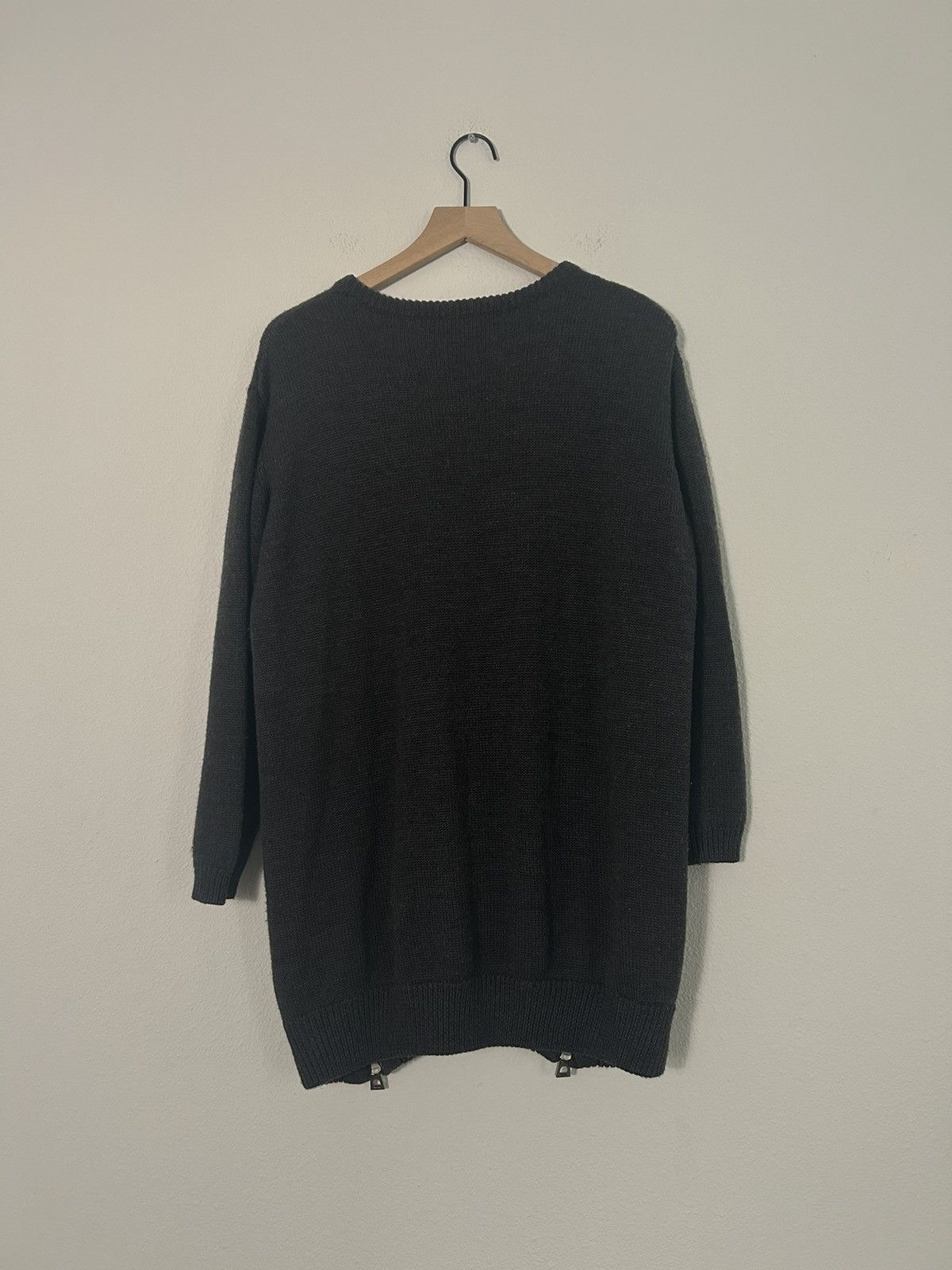 Barbara Bui Double zip Elongated knit sweater Size M / US 6-8 / IT 42-44 - 3 Thumbnail
