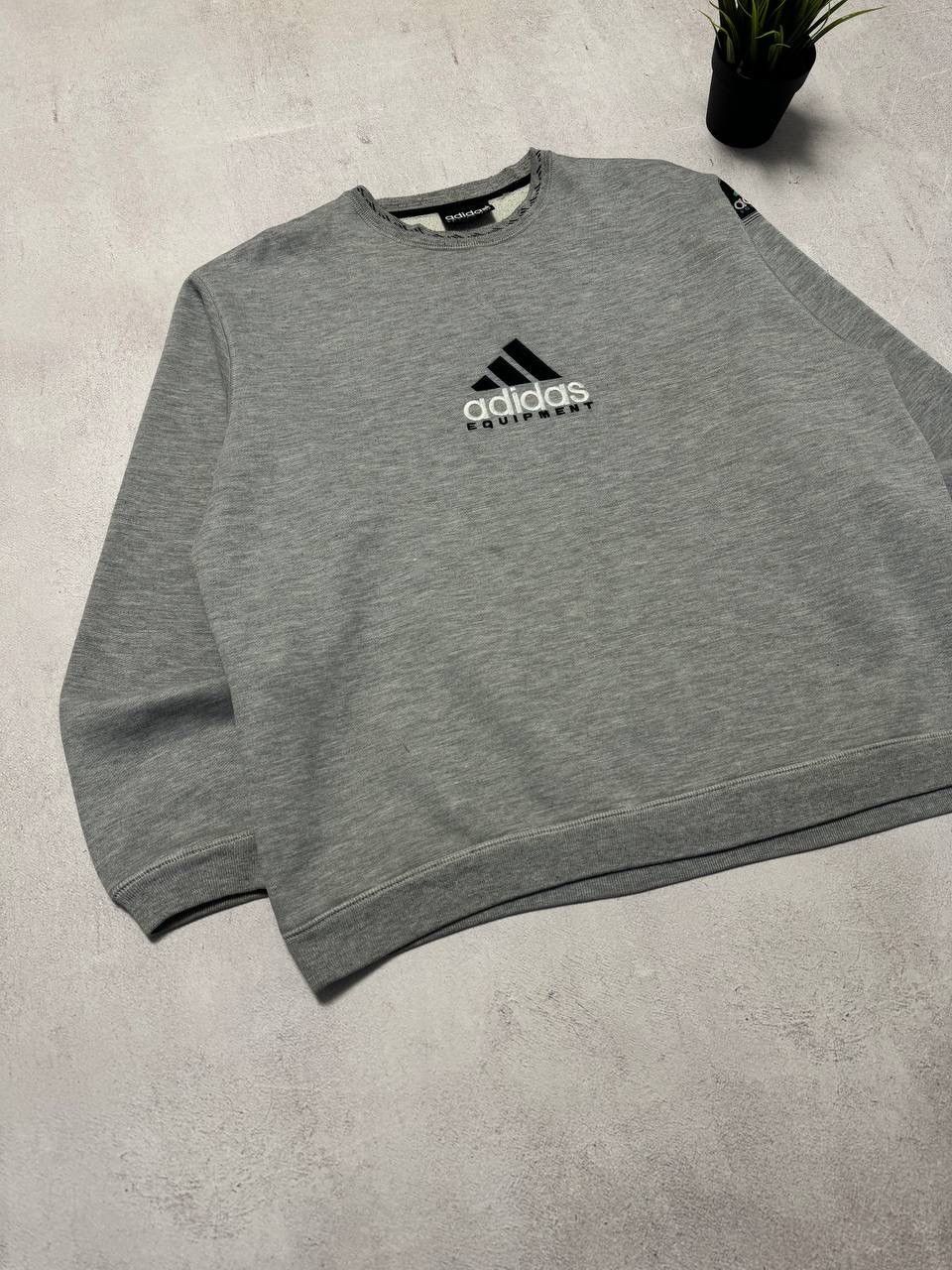 Adidas × Vintage Vintage Adidas Equipment Sweatshirt Big Logo Y2K 90s Size US M / EU 48-50 / 2 - 2 Thumbnail
