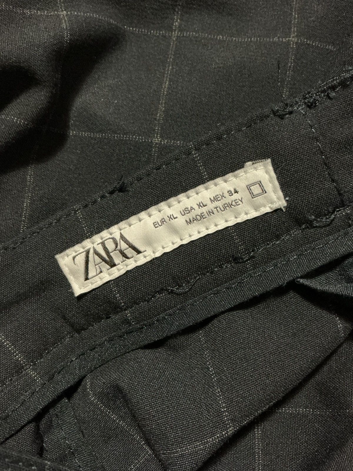 Zara Zara Man Windowpane Navy Blue Performance Golf Tech Pants Size US 38 / EU 54 - 4 Thumbnail