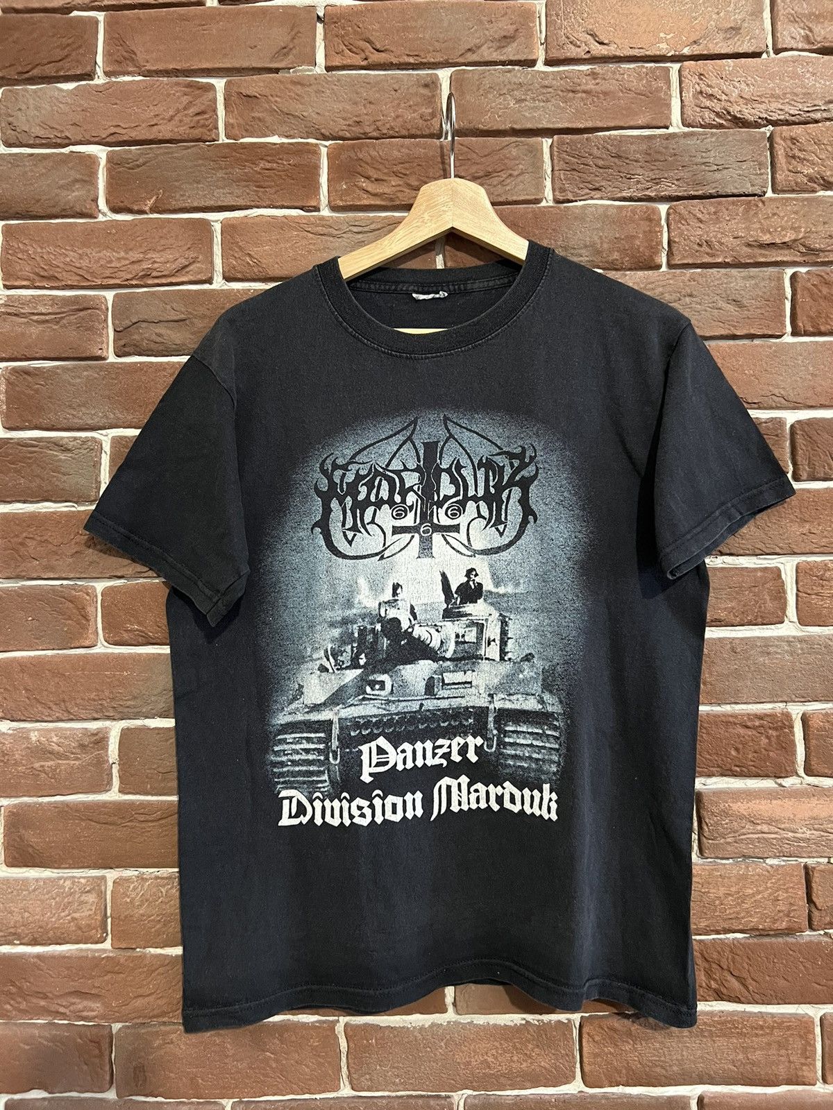 Band Tees Rare 00s Marduk Panzer Division Vintage Black Metal Band Tee Size US M / EU 48-50 / 2 - 1 Thumbnail