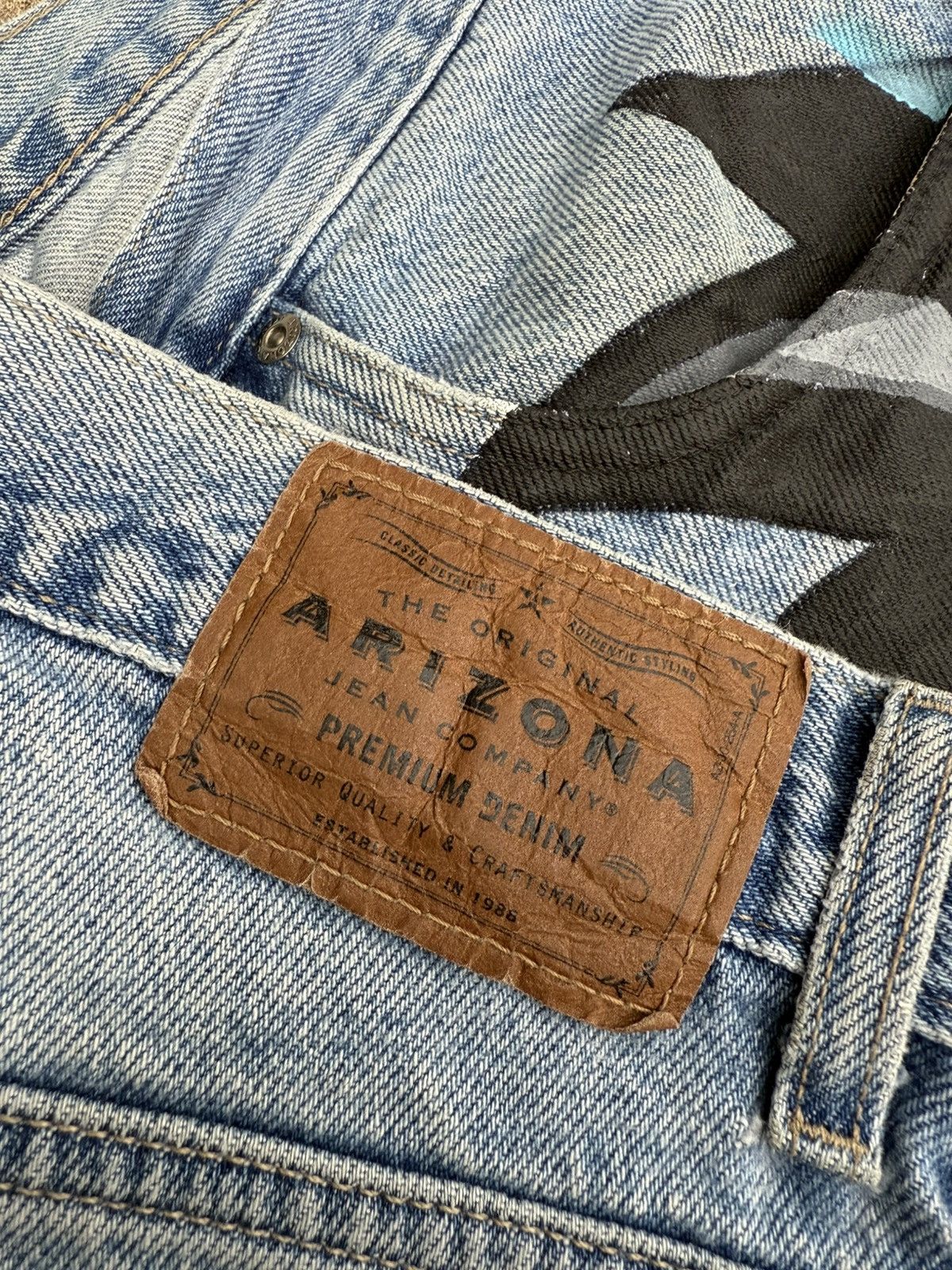 Anime × Arizona Jean Co. × Handmade Arizona jorts custom hand painted Goku Size US 34 / EU 50 - 5 Thumbnail