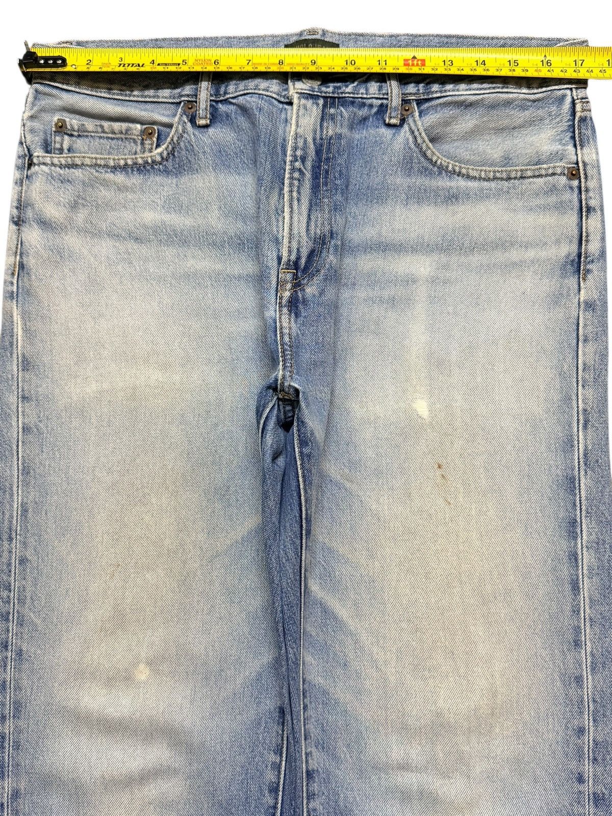 Uniqlo Vintage Japanese Uniqlo Light Faded Wash Distressed Loose Size US 34 / EU 50 - 11 Thumbnail