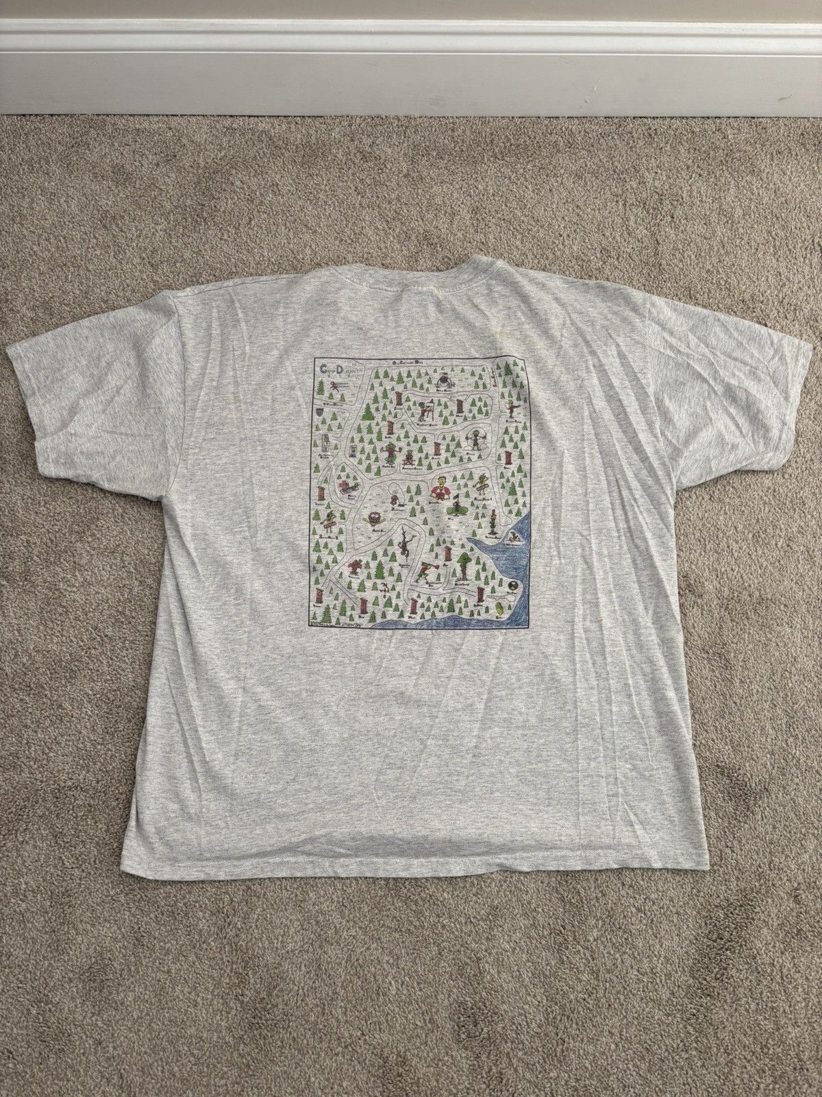 Hanes Vintage Camp T Shirt Size US XL / EU 56 / 4 - 1 Thumbnail