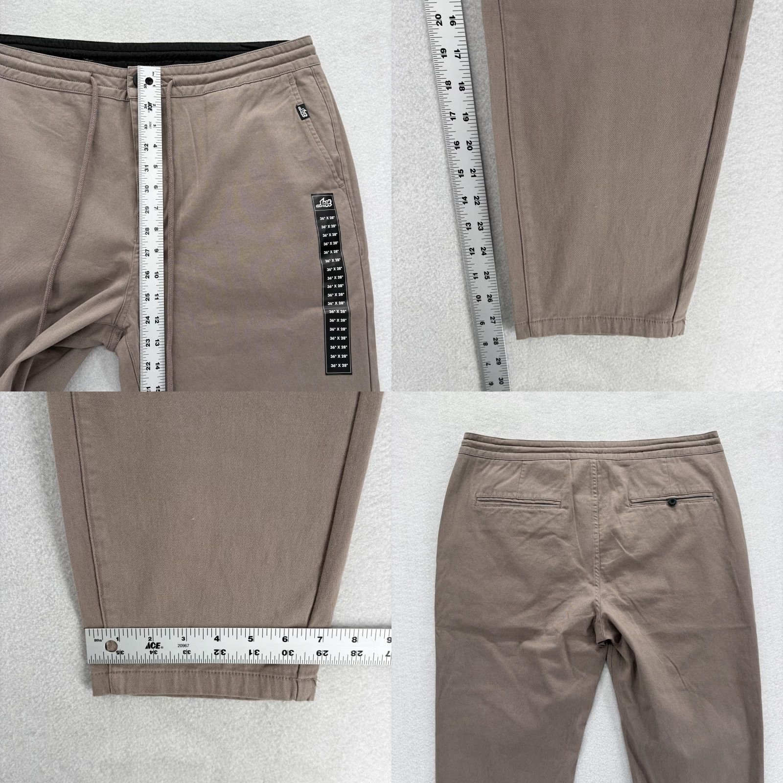 Vintage VINTAGE Lost Enterprises Pants Mens 36x28 Brown Drawstring Skater Grunge Y2K Size US 36 / EU 52 - 8 Thumbnail
