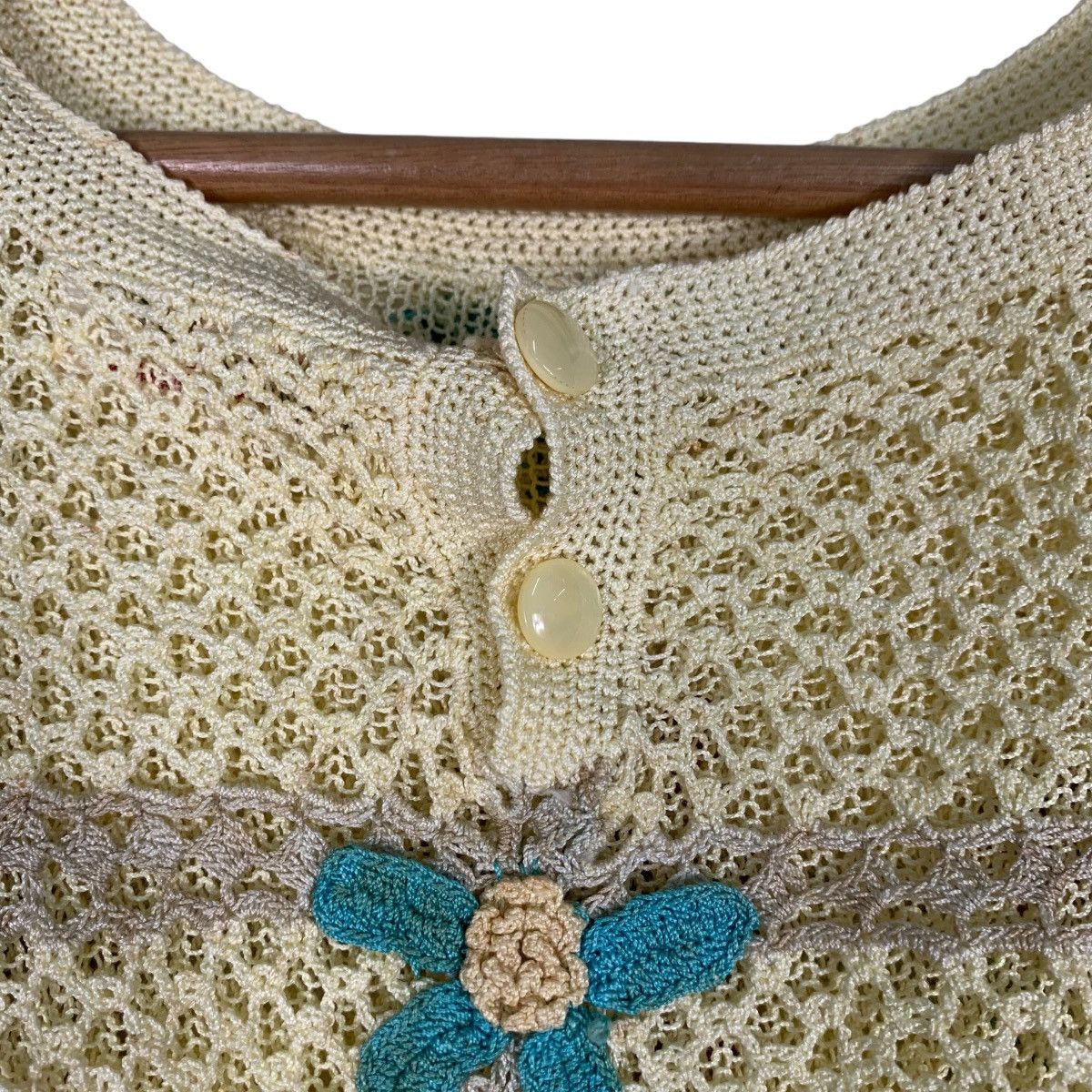 Japanese Brand VINTAGE JAPAN KNITWEAR FLOWER LOGO #1223-C55 Size S / US 4 / IT 40 - 10 Thumbnail