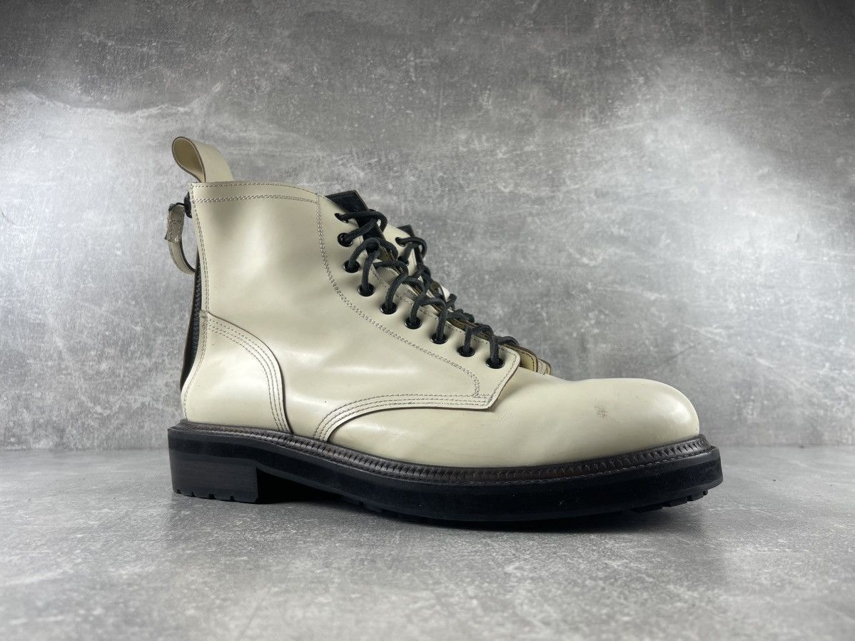 Buttero Buttero Leather Combat Biker Double Zip Boots Beige Vibram Size US 10 / EU 43 - 2 Thumbnail