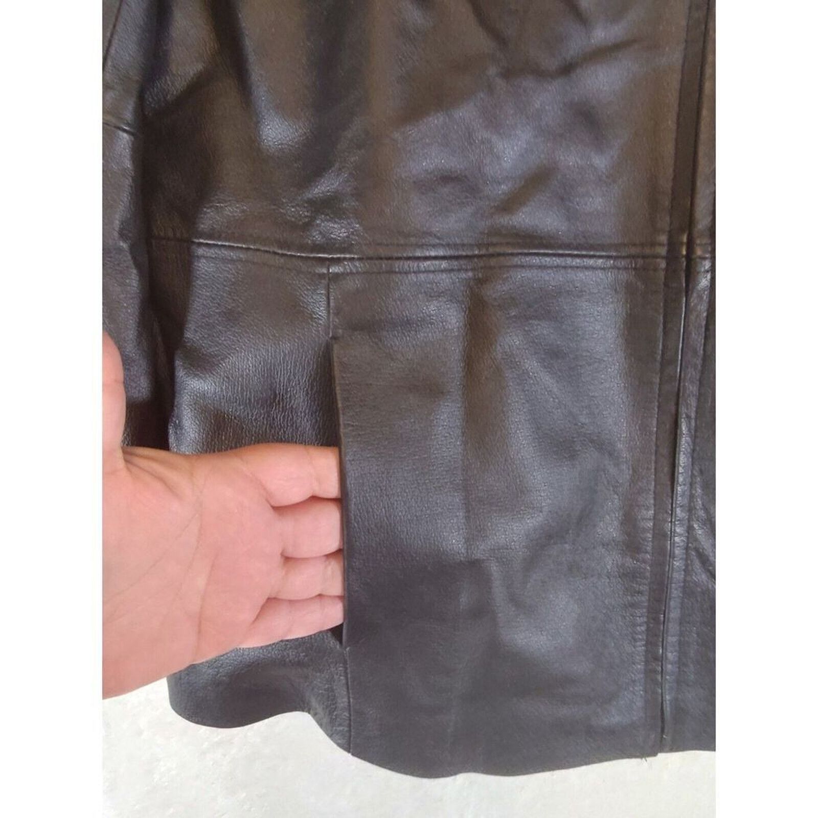 Leather B By BERNARDO Genuine Leather Jacket Womens Sz Large Black Size L / US 10 / IT 46 - 15 Thumbnail