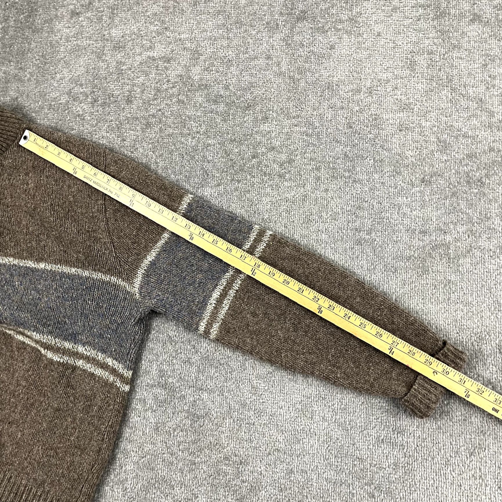 Vintage VINTAGE Boat House Row Sweater Mens XL Brown Blue Striped Wool Knit Grandpa 90s Size US XL / EU 56 / 4 - 7 Thumbnail