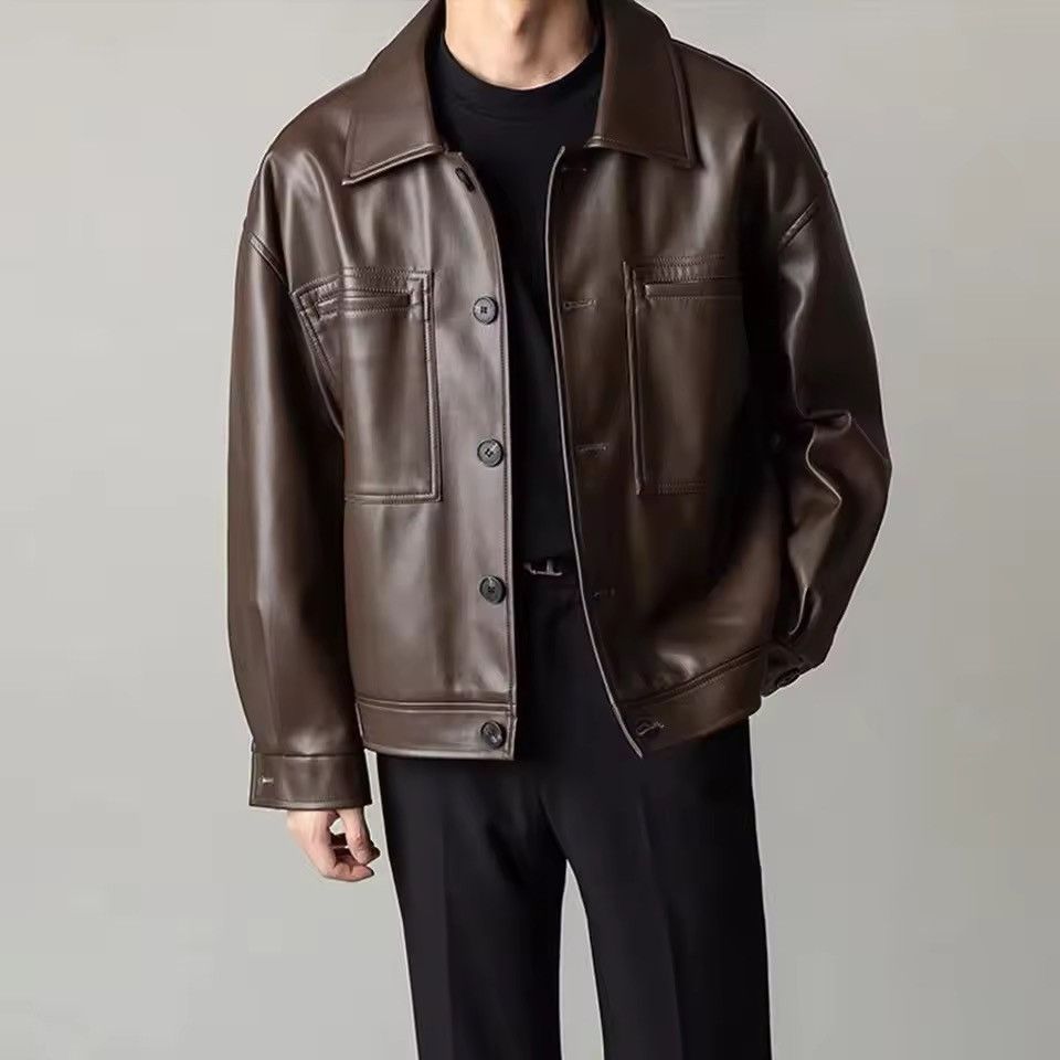 Japanese Brand Megumi x Misa Korean fashion retro faux leather jacket Size US XXL / EU 58 / 5 - 2 Thumbnail