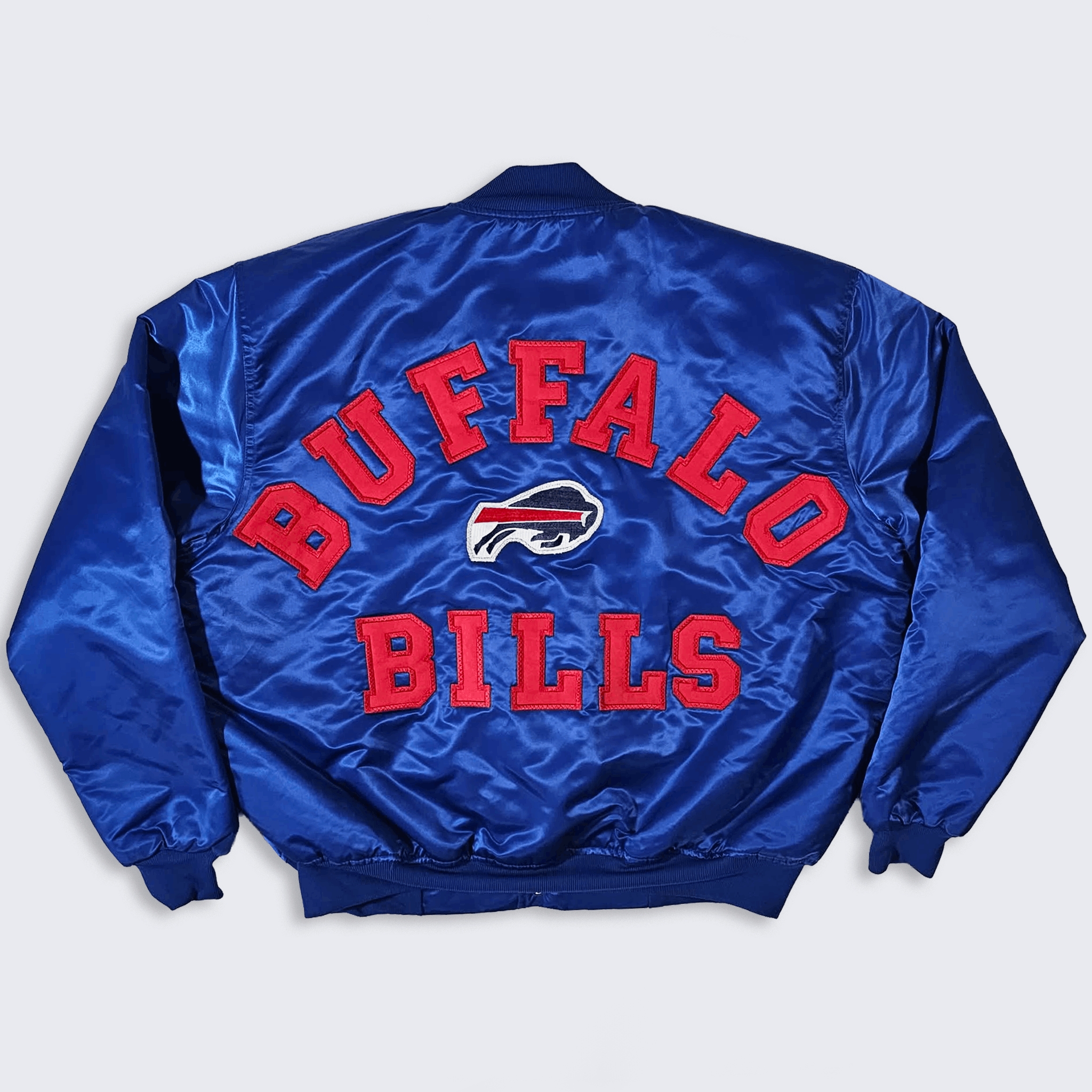 The Game Buffalo Bills Vintage 80s Starter Style Satin Bomber Jacket Size US XXL / EU 58 / 5 - 1 Thumbnail