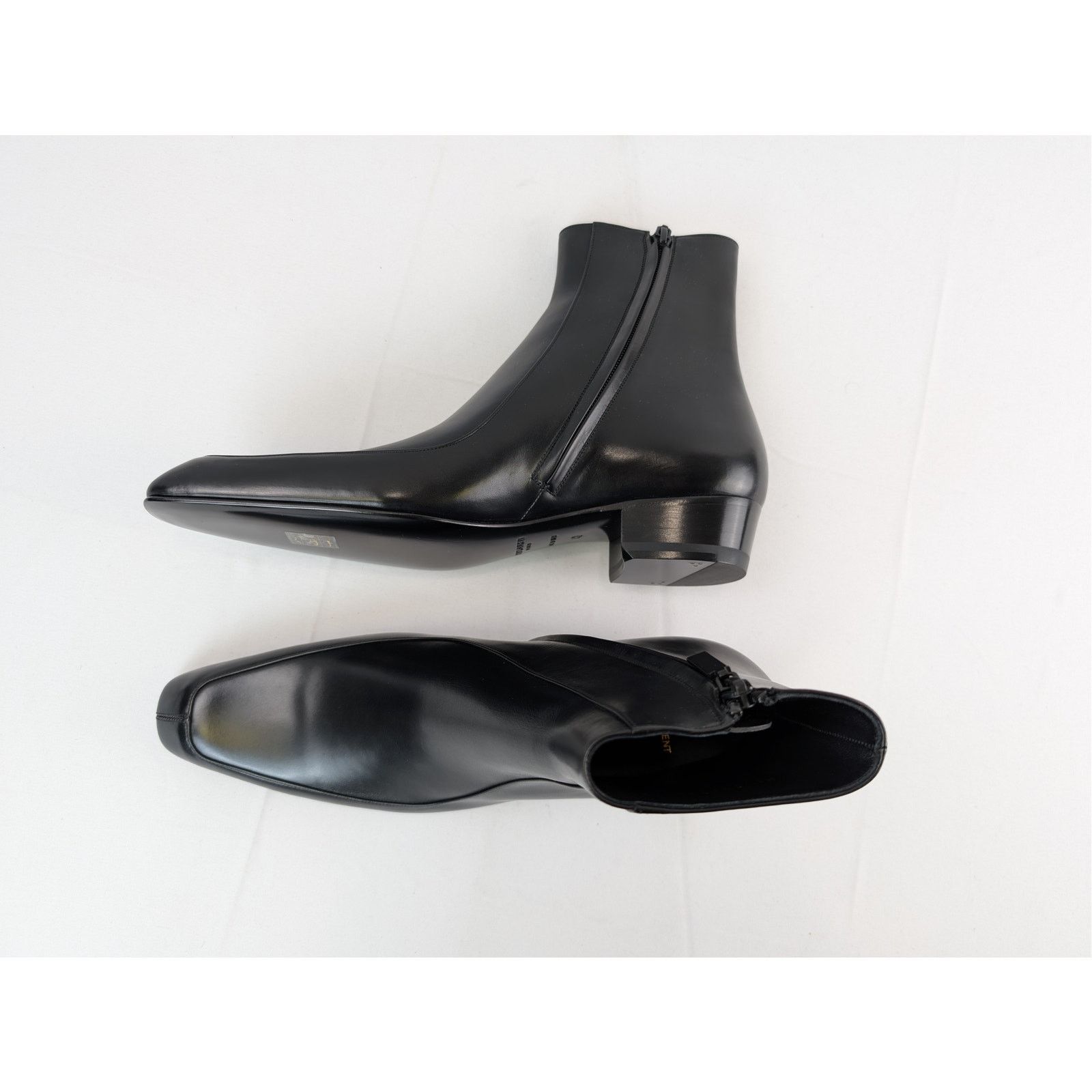 Saint Laurent Paris o1rshd1 Giza Calf Augustin 30 Booties Boots in Nero Size US 10.5 / EU 43-44 - 1 Thumbnail