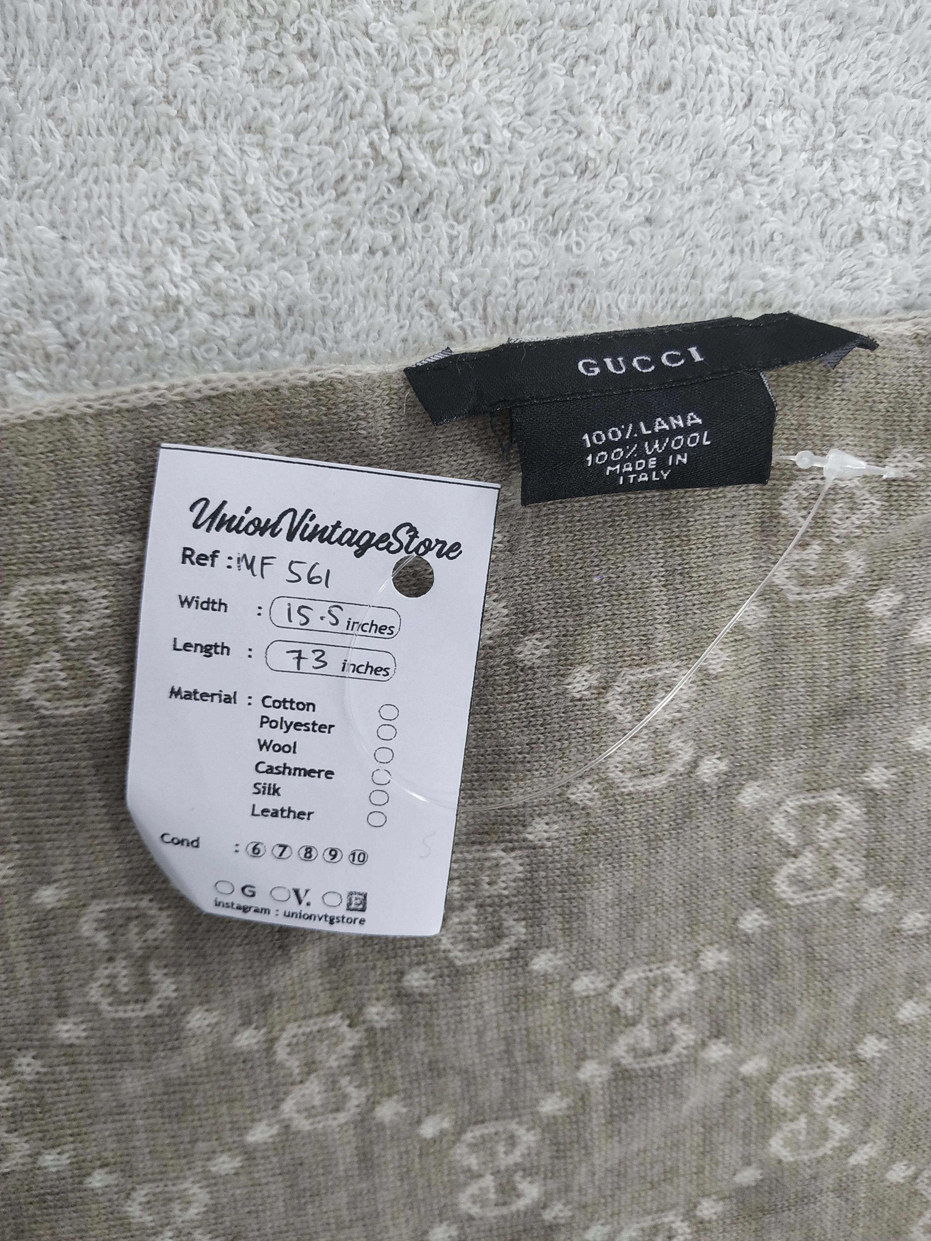 Gucci × Vintage Gucci Scarf / Muffler / Neckwear Size ONE SIZE - 4 Thumbnail