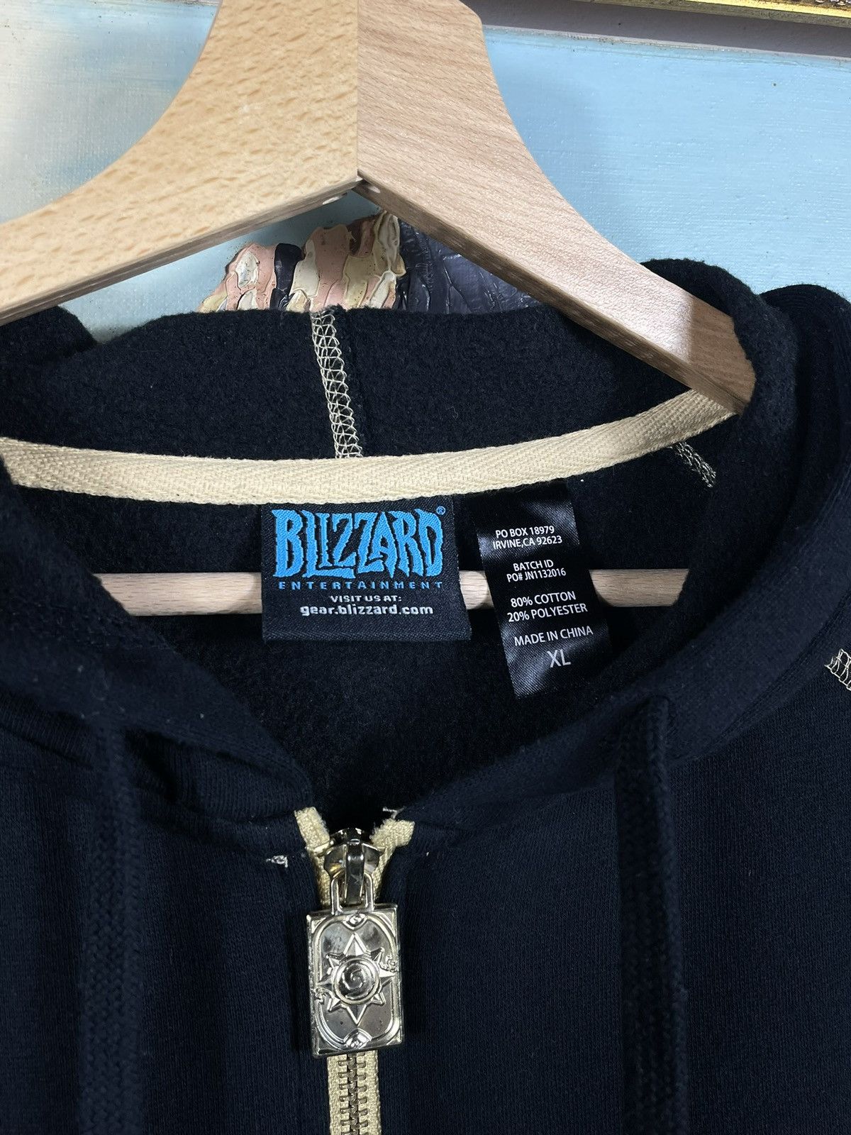 Playstation × The Game × Vintage Black zip up the game gaming hoodie Hearthstone Blizzard Size US XL / EU 56 / 4 - 6 Thumbnail