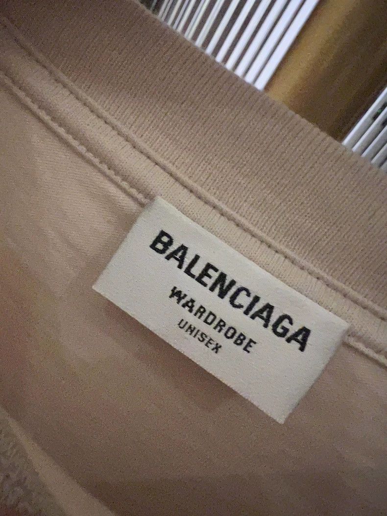 Balenciaga Balenciaga Wheat ear double B embroidered T shirt rice whi Size US M / EU 48-50 / 2 - 4 Thumbnail
