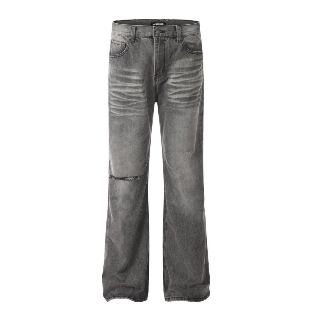 Japanese Brand × Jean Men's trendy punk distressed washed ripped jeans Size US 32 / EU 48 - 1 Thumbnail