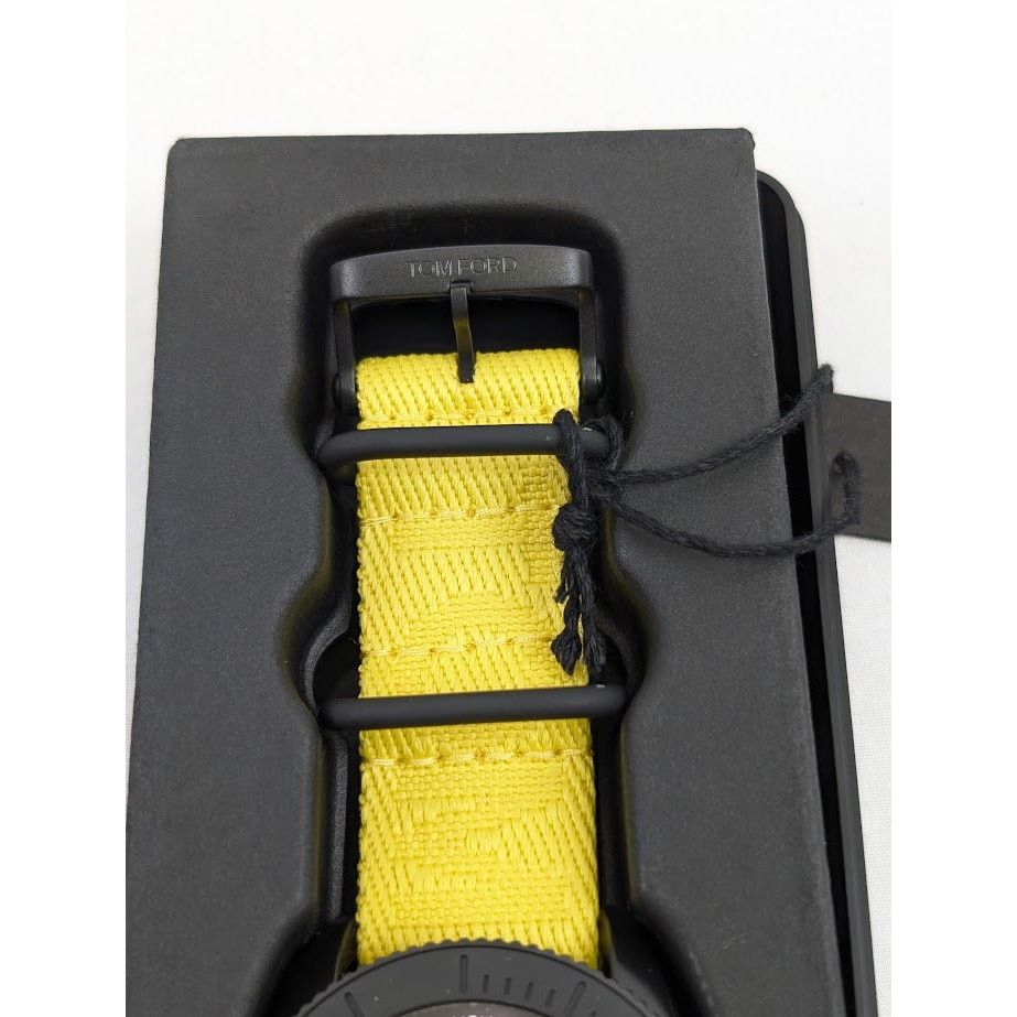 Tom Ford o1rshd1 Size: OS / Plastic Large Case Sports Watch in Yellow Size ONE SIZE - 6 Thumbnail