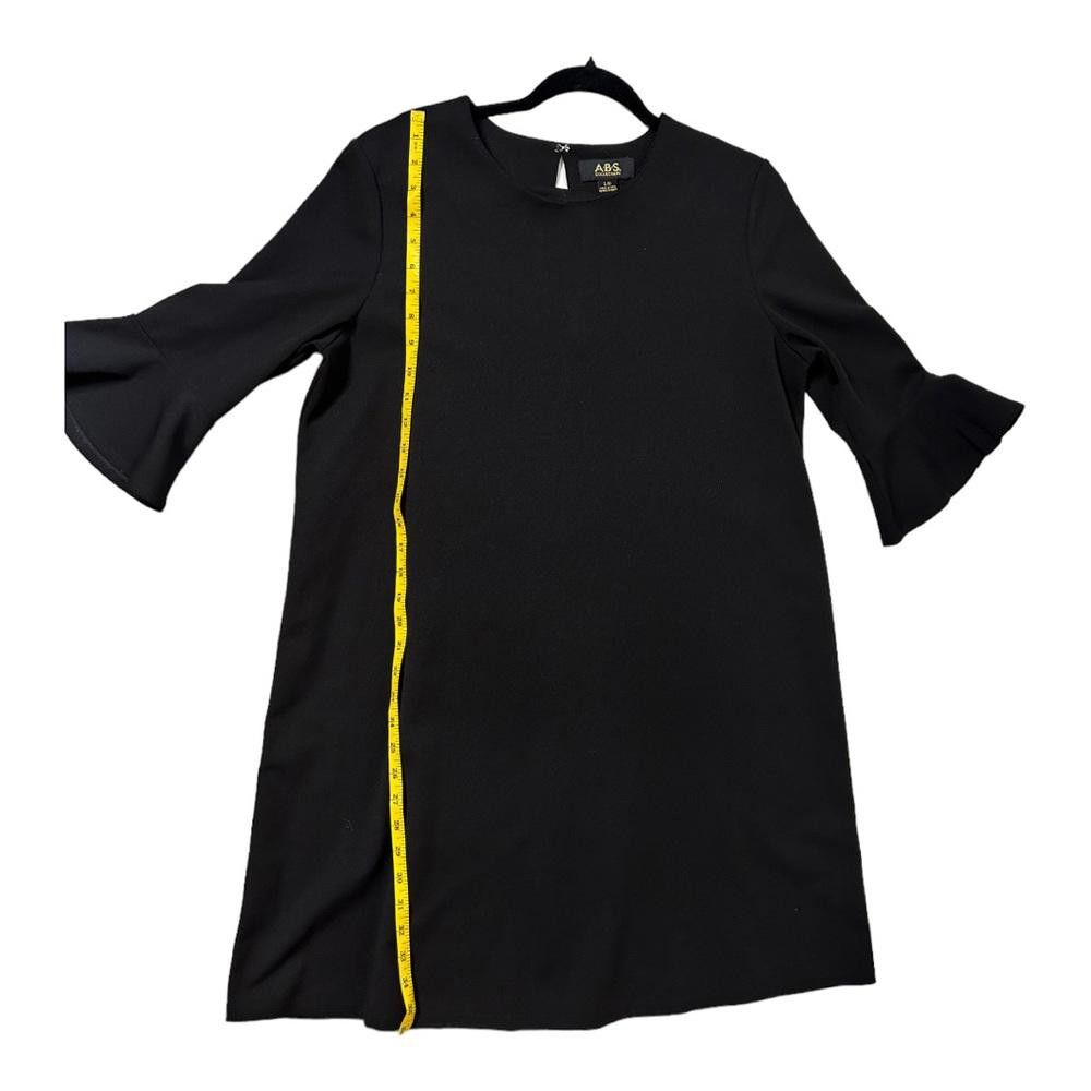 Designer ABS Collection l 3/4 Bell Sleeve Shift Dress Large Size L / US 10 / IT 46 - 4 Thumbnail