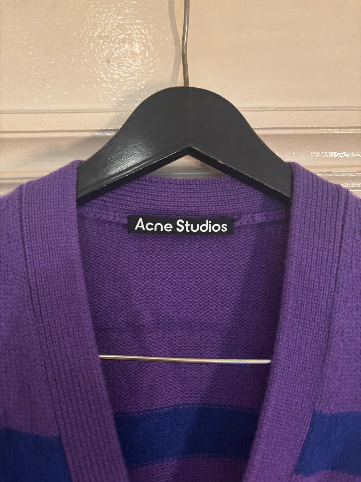 Acne Studios Acne Studios Face oversize stripped cardigan Size XXS / US 00 / IT 34 - 4 Thumbnail