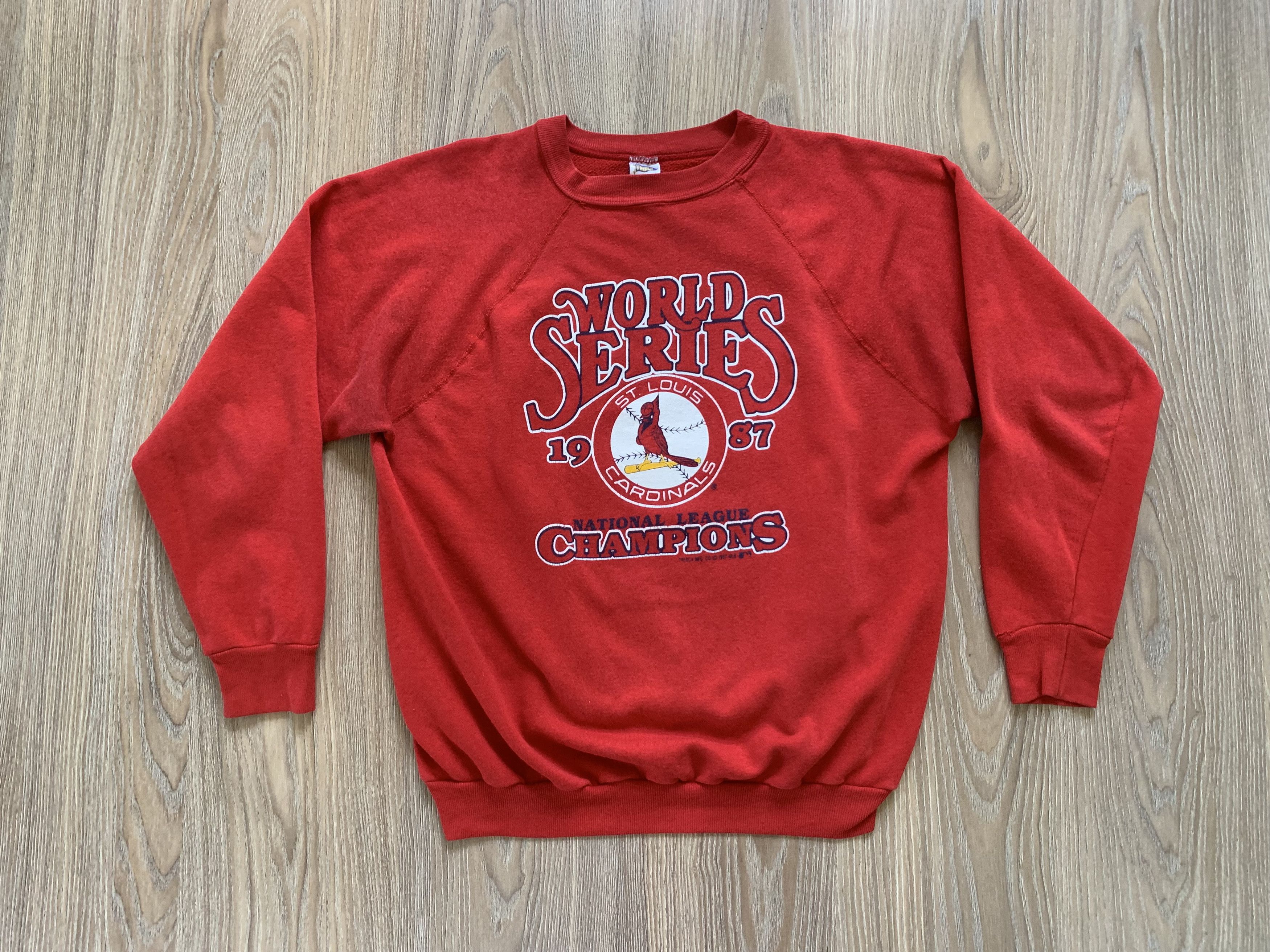 MLB × Vintage Rare St. Louis Cardinals World Series 1987 Sweatshirt Size US XL / EU 56 / 4 - 2 Thumbnail