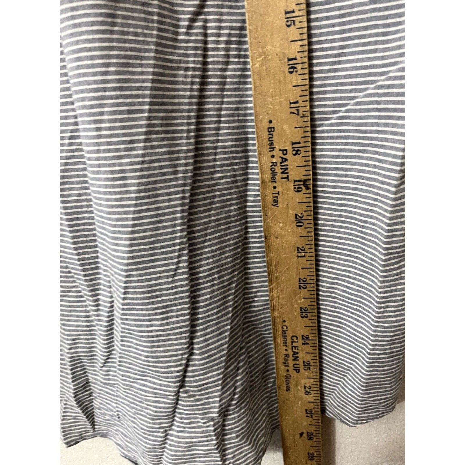 H&M H&M Shirt Adult Medium Blue And White Striped Short Sleeve Button-Up Mens Size US 31 - 4 Thumbnail