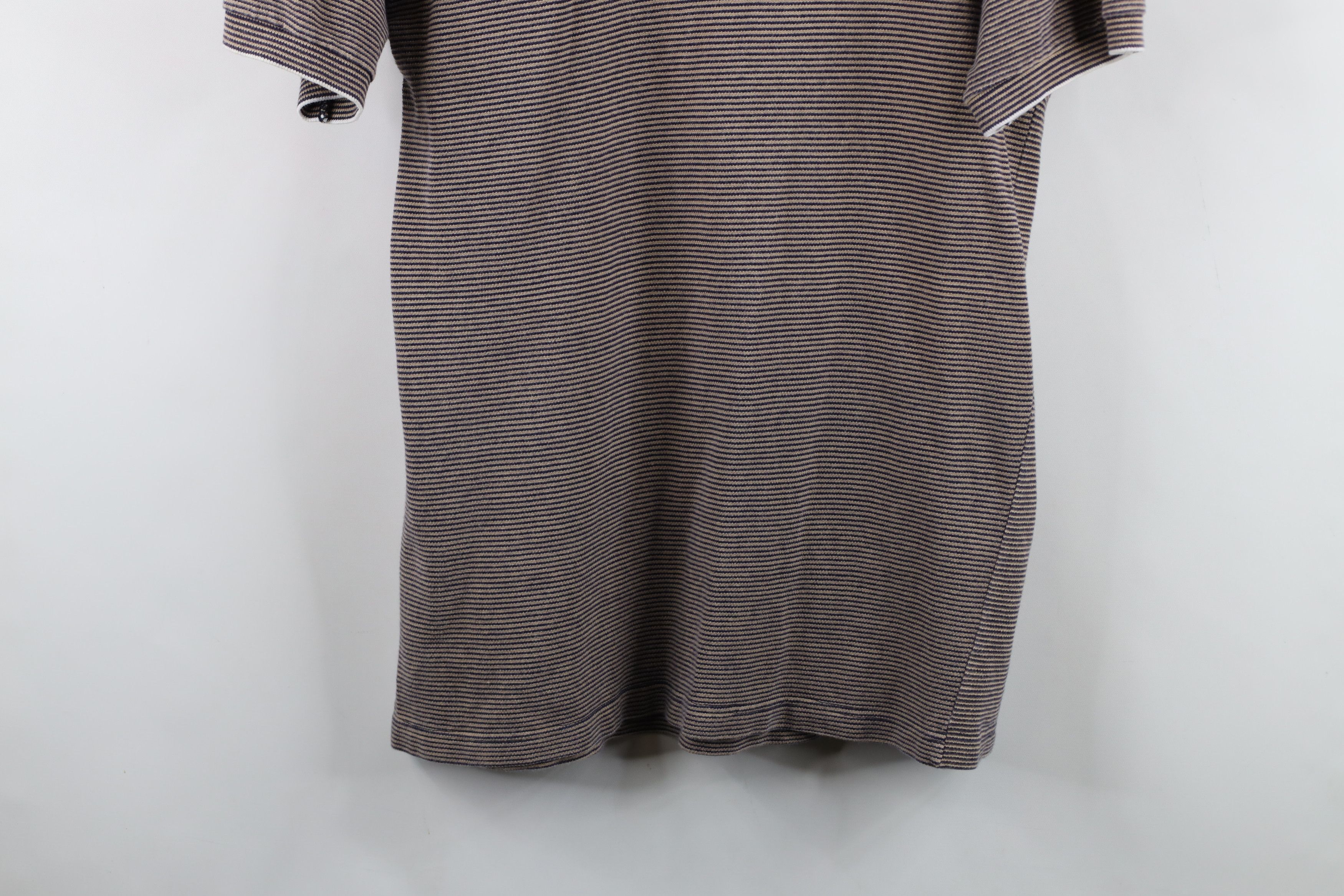 Vintage Vintage 90s Streetwear Striped Ribbed Knit Golf Polo Shirt Size US M / EU 48-50 / 2 - 3 Thumbnail