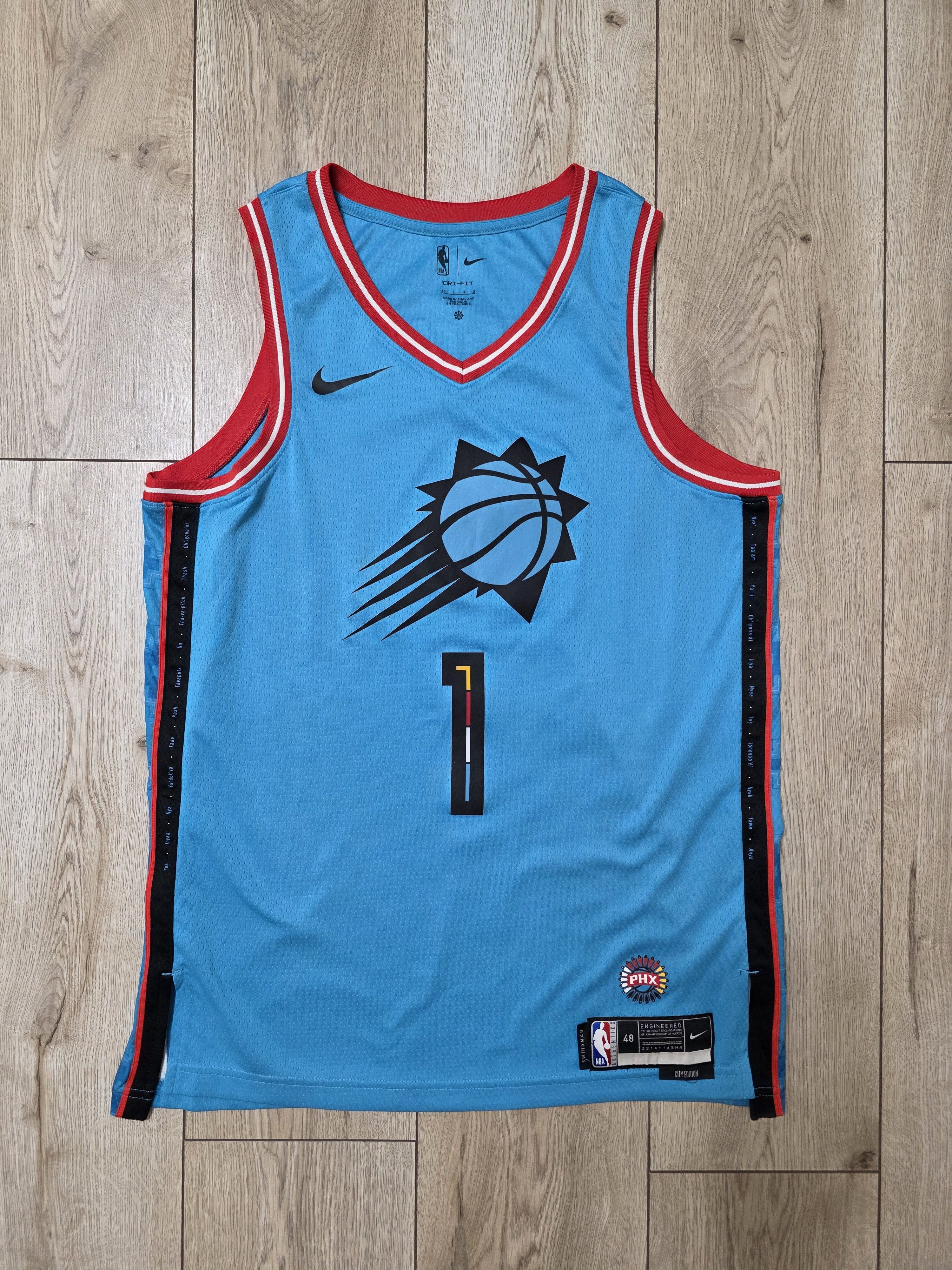 NBA PHOENIX SUNS NIKE JERSEY BOOKER BASKETBALL SHIRT BLUE NBA Size US L / EU 52-54 / 3 - 1 Thumbnail
