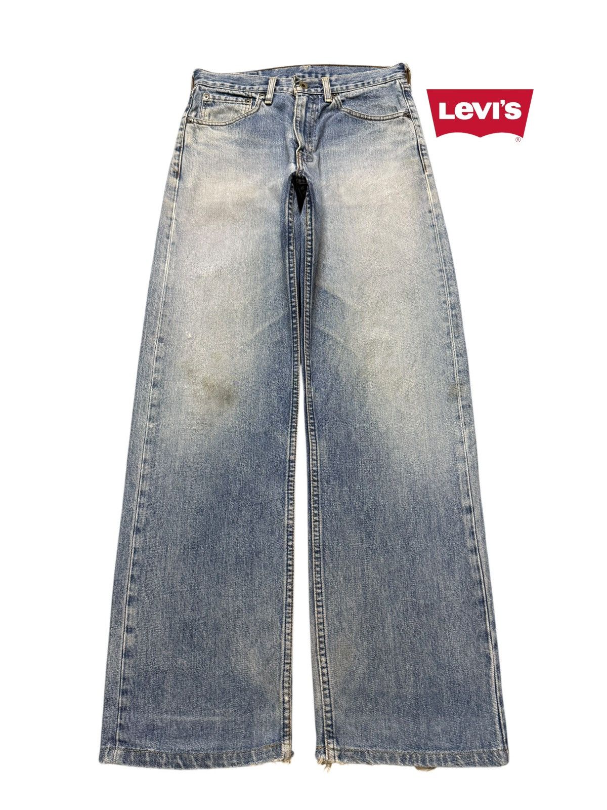 Levi's Vintage 90s Levis 504 Blue Faded Wash Wide Leg Baggy Jeans