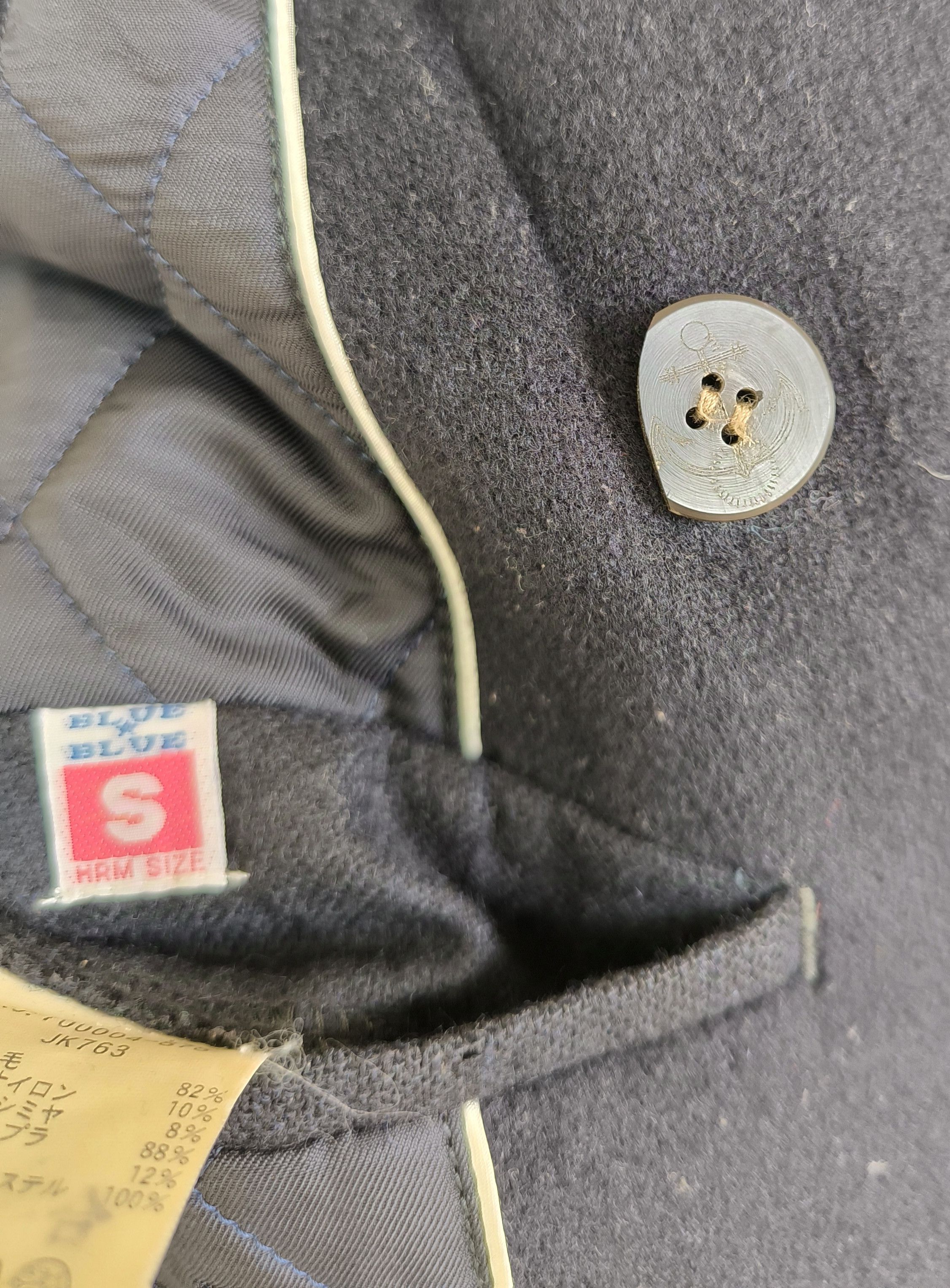 Blue Blue Japan BLUE BLUE JAPAN double breasted wool coat Size US XS / EU 42 / 0 - 13 Thumbnail